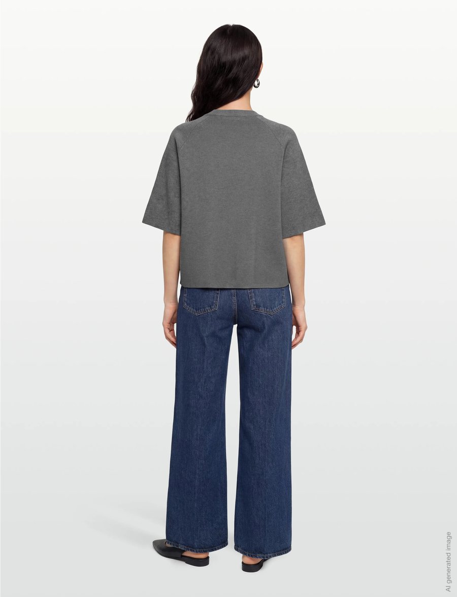 Object - OBJREYNARD 2/4 KNIT PULLOVER NOOS - pullover - medium grey melange - 4