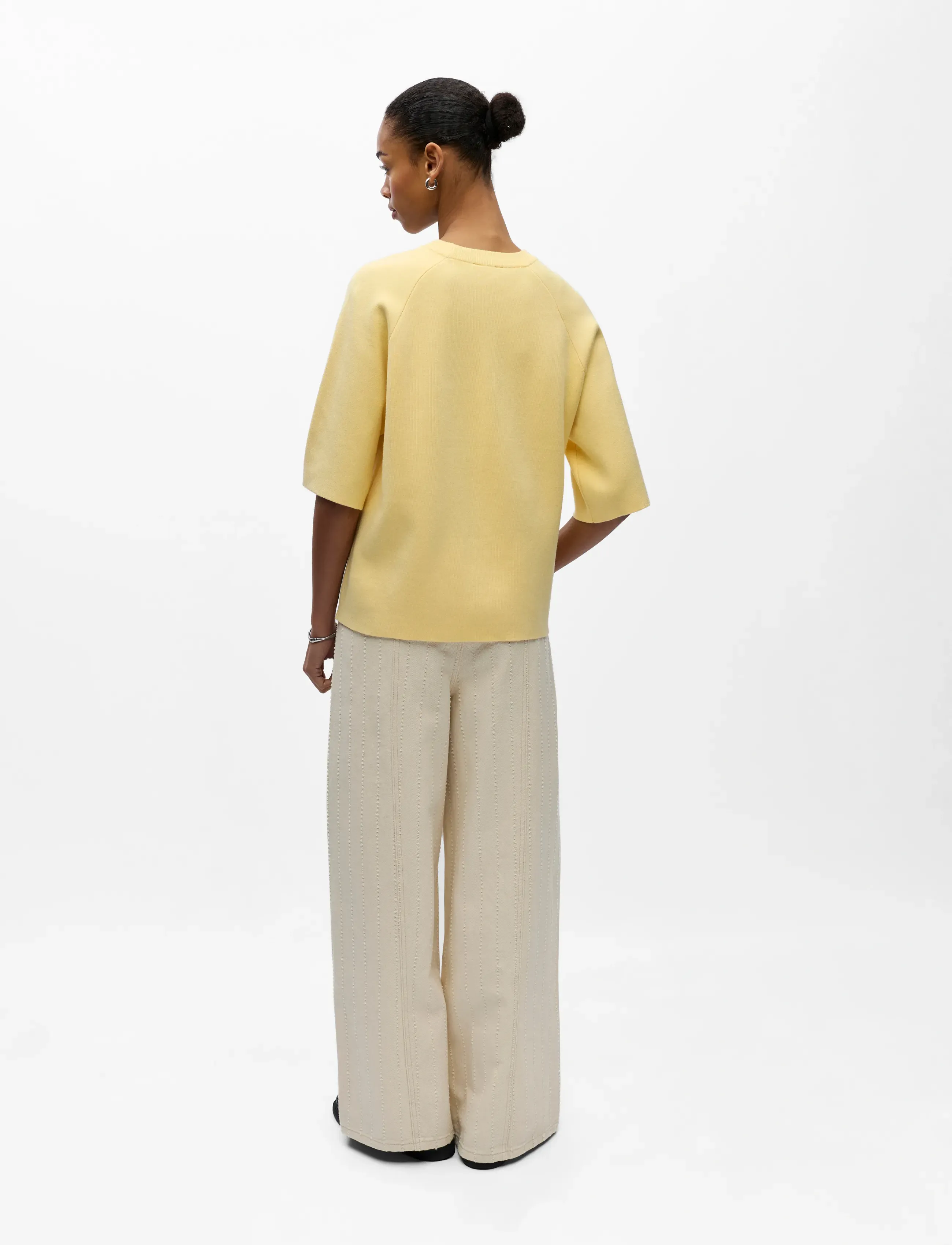 Object - OBJREYNARD 2/4 KNIT PULLOVER NOOS - pullover - sunlight - 2