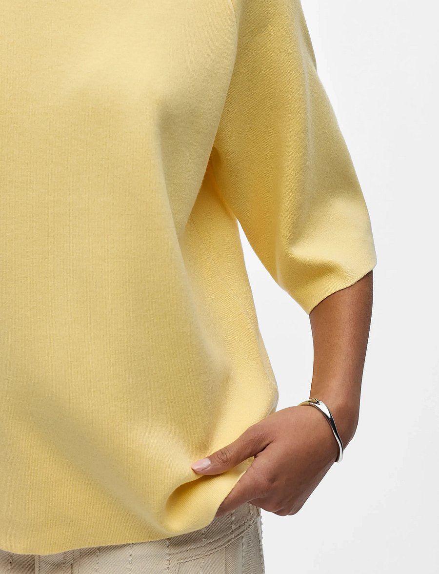 Object - OBJREYNARD 2/4 KNIT PULLOVER NOOS - pullover - sunlight - 3