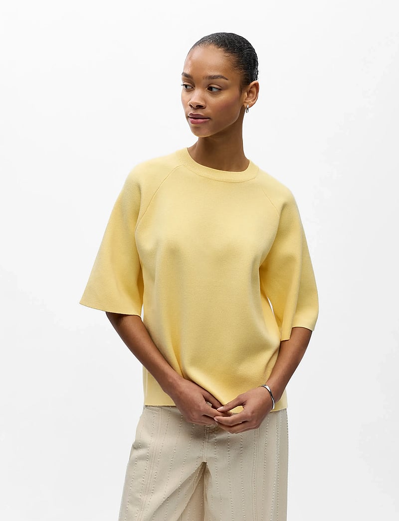 Object - OBJREYNARD 2/4 KNIT PULLOVER NOOS - pullover - sunlight - 4