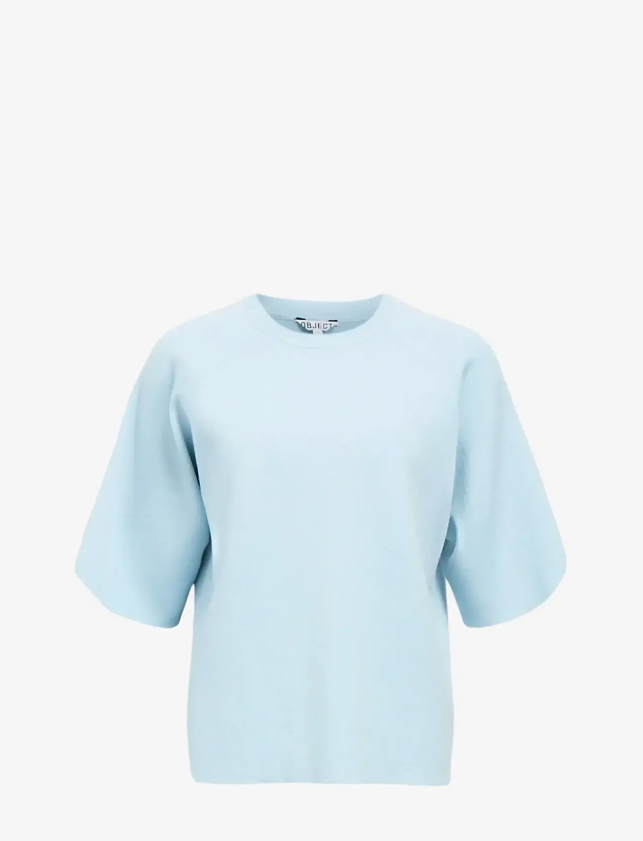 Object - OBJREYNARD 2/4 KNIT PULLOVER NOOS - stickade tröjor - winter sky - 0