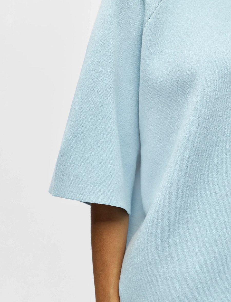 Object - OBJREYNARD 2/4 KNIT PULLOVER NOOS - pullover - winter sky - 3