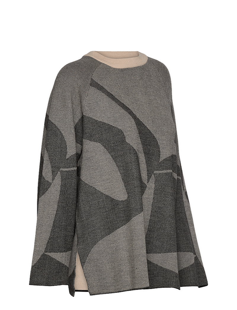 Object - OBJSIF LO L/S KNIT PULLOVER DIV - gebreide truien - medium grey melange - 2