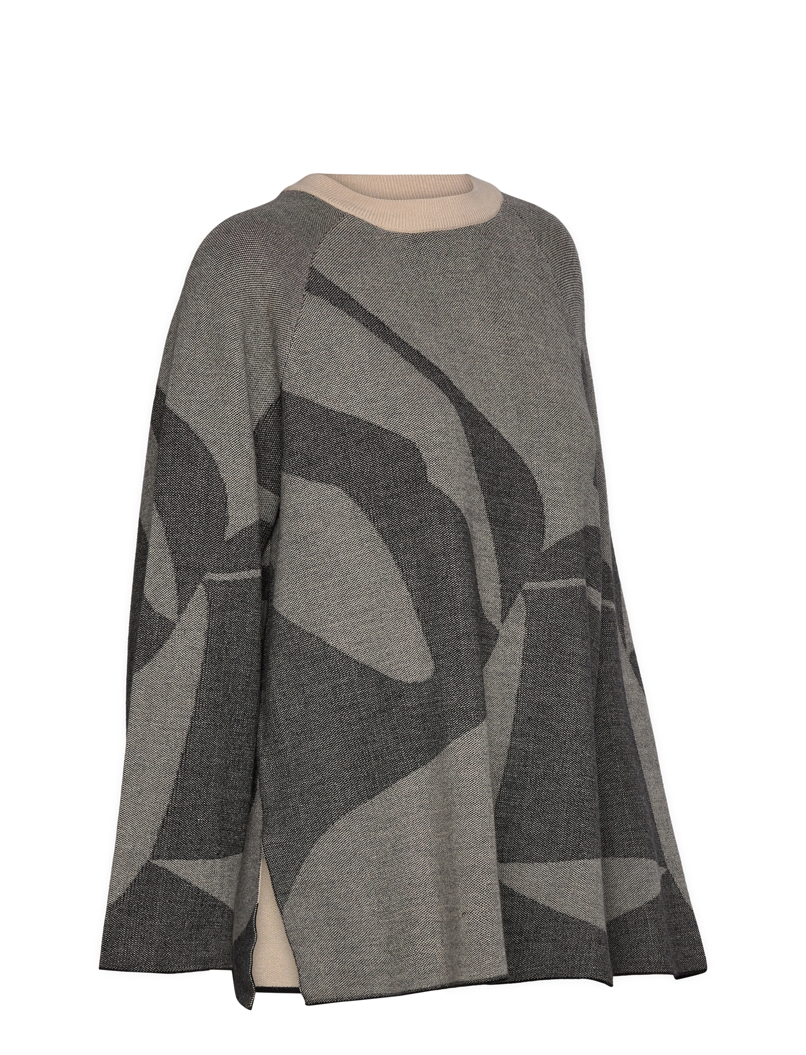 Object - OBJSIF LO L/S KNIT PULLOVER DIV - jumpers - medium grey melange - 3