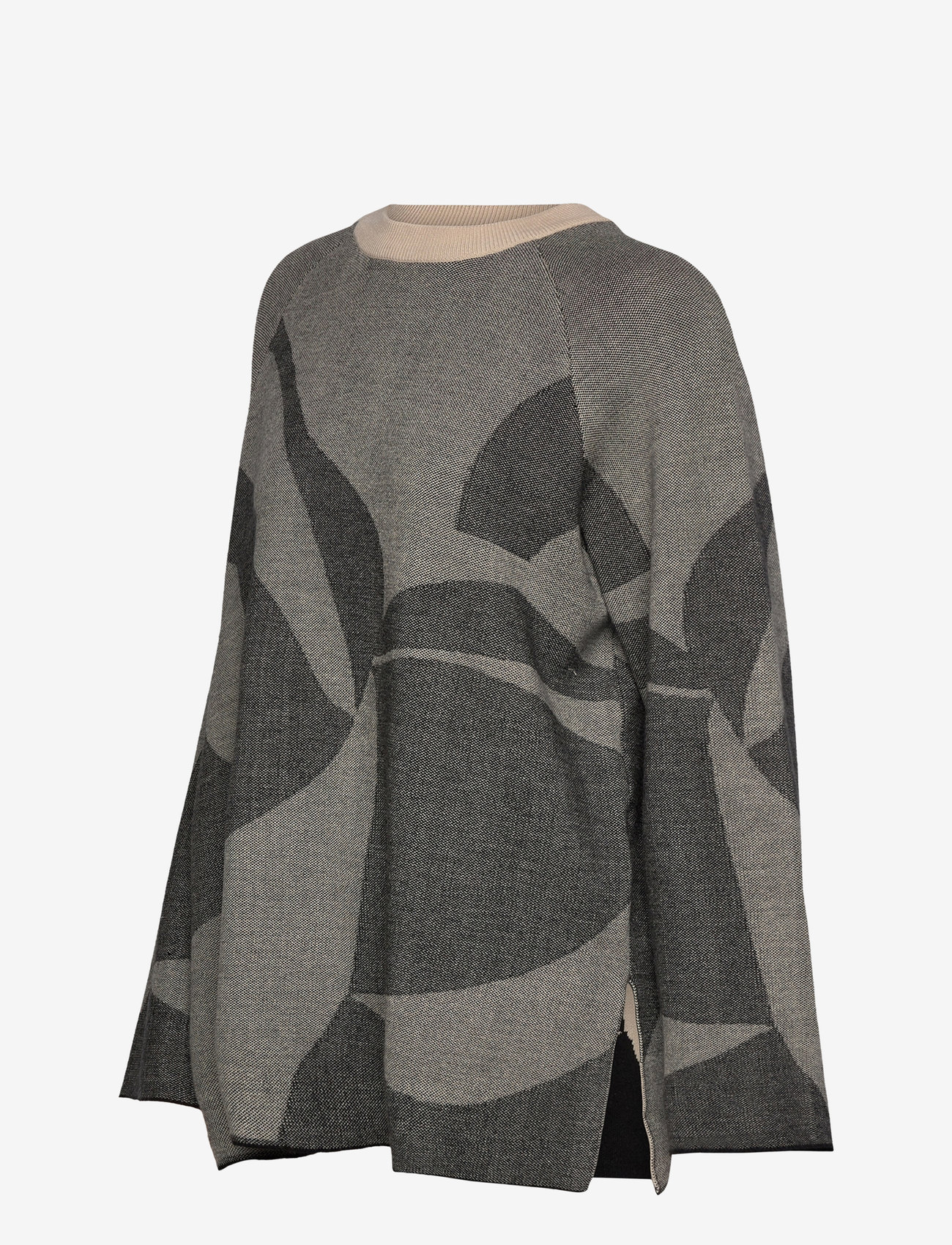 Object - OBJSIF LO L/S KNIT PULLOVER DIV - gebreide truien - medium grey melange - 3