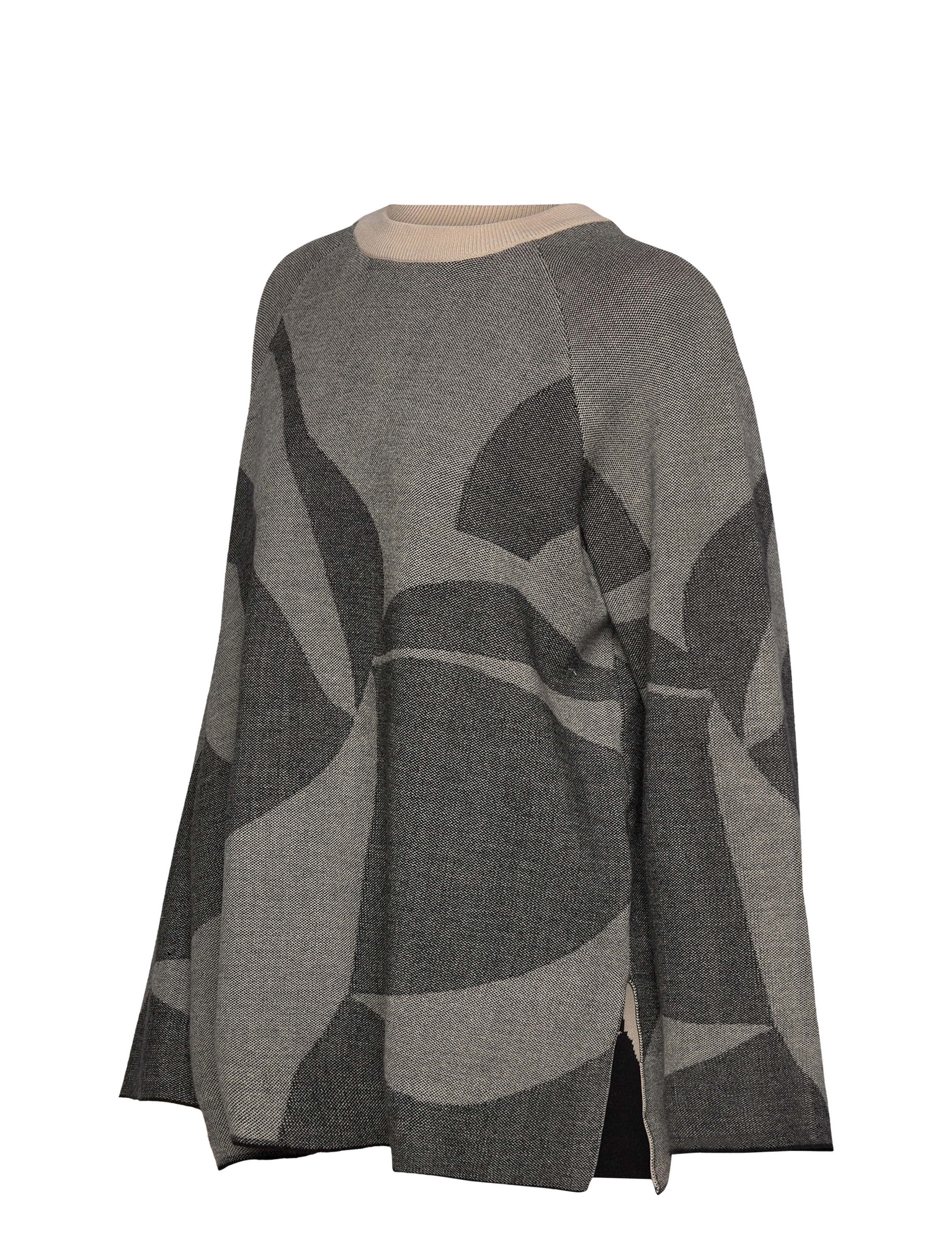 Object - OBJSIF LO L/S KNIT PULLOVER DIV - jumpers - medium grey melange - 4