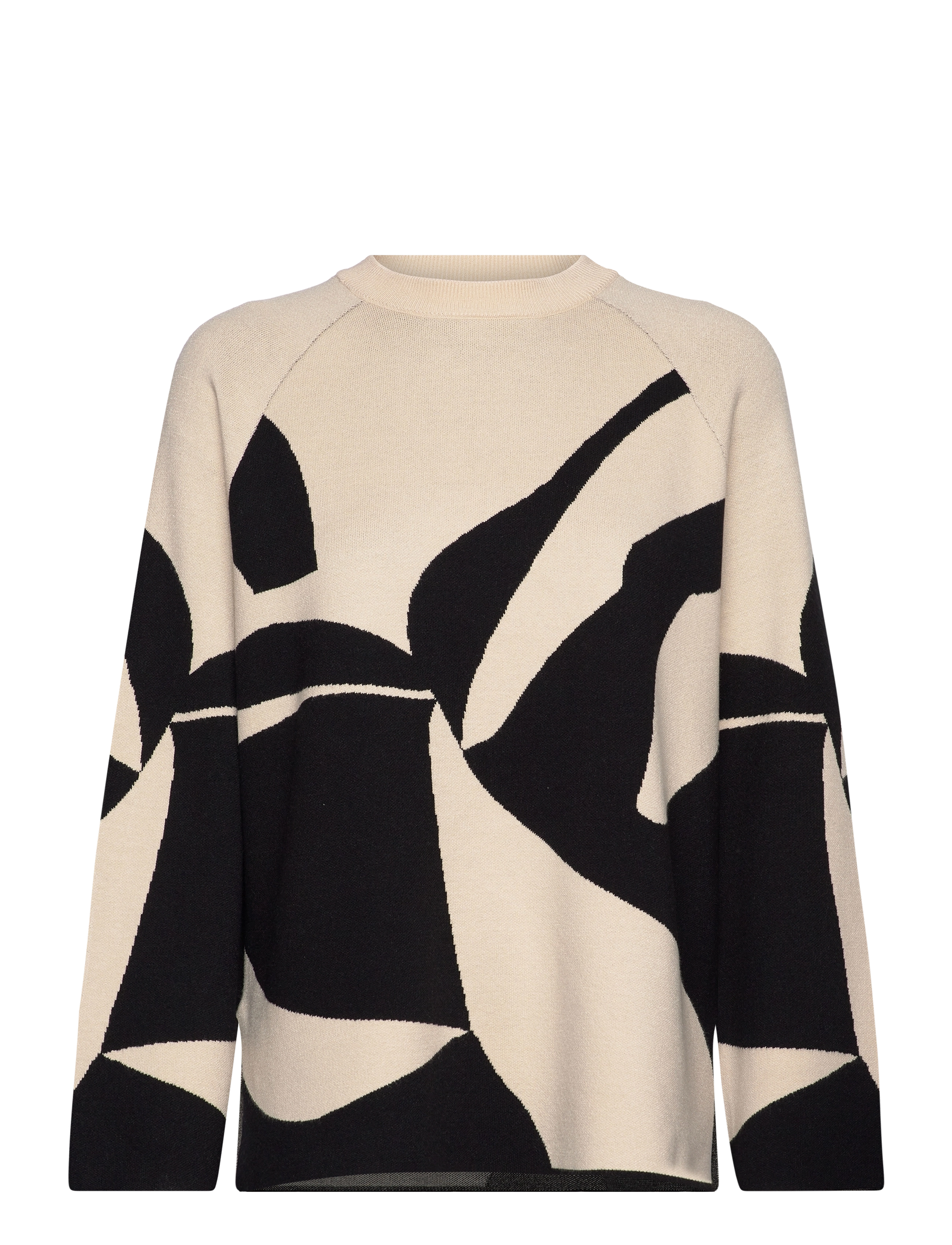 Object OBJSIF LO L/S KNIT PULLOVER DIV - Pullover - SANDSHELL / cream