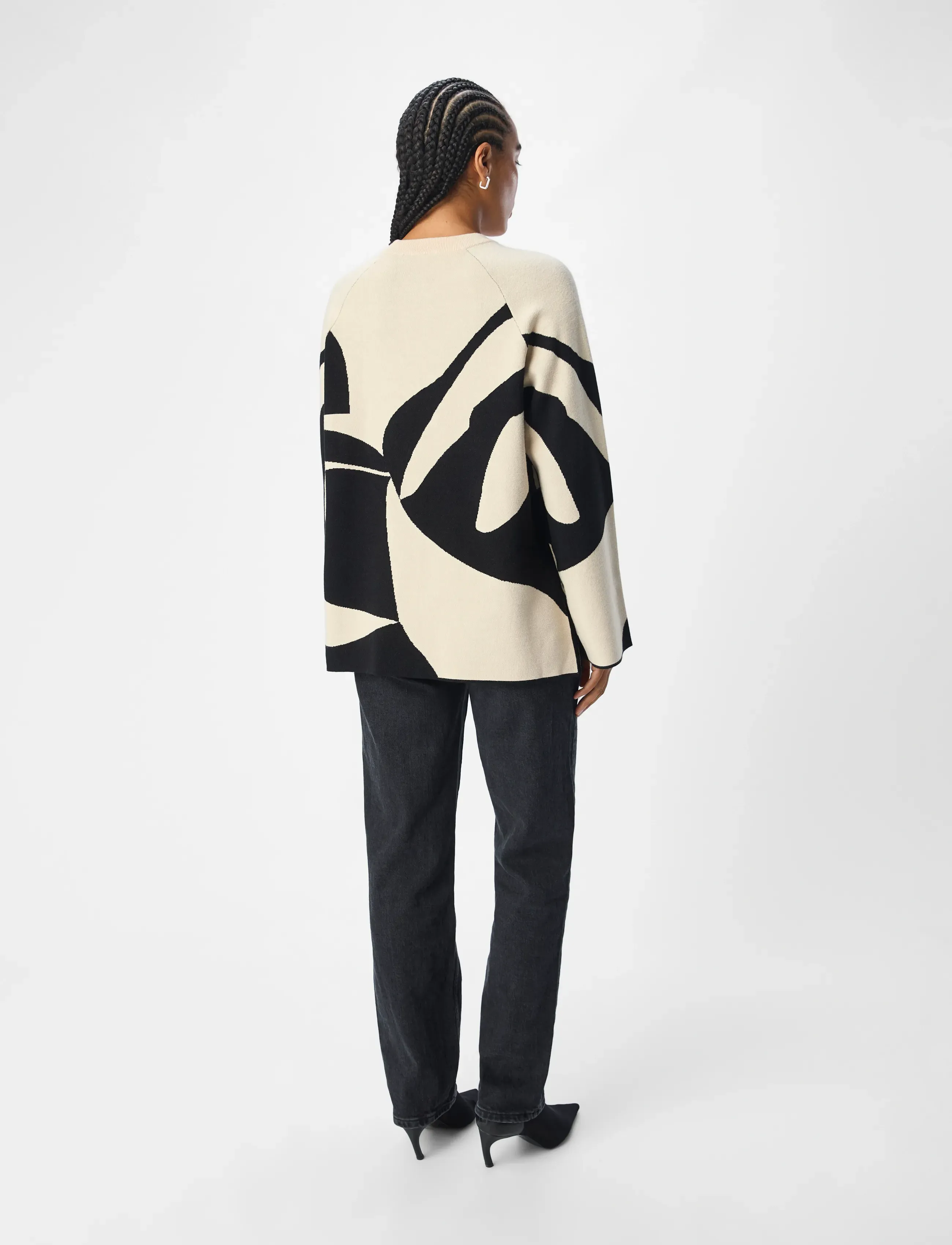 Object - OBJSIF LO L/S KNIT PULLOVER DIV - jumpers - sandshell - 5