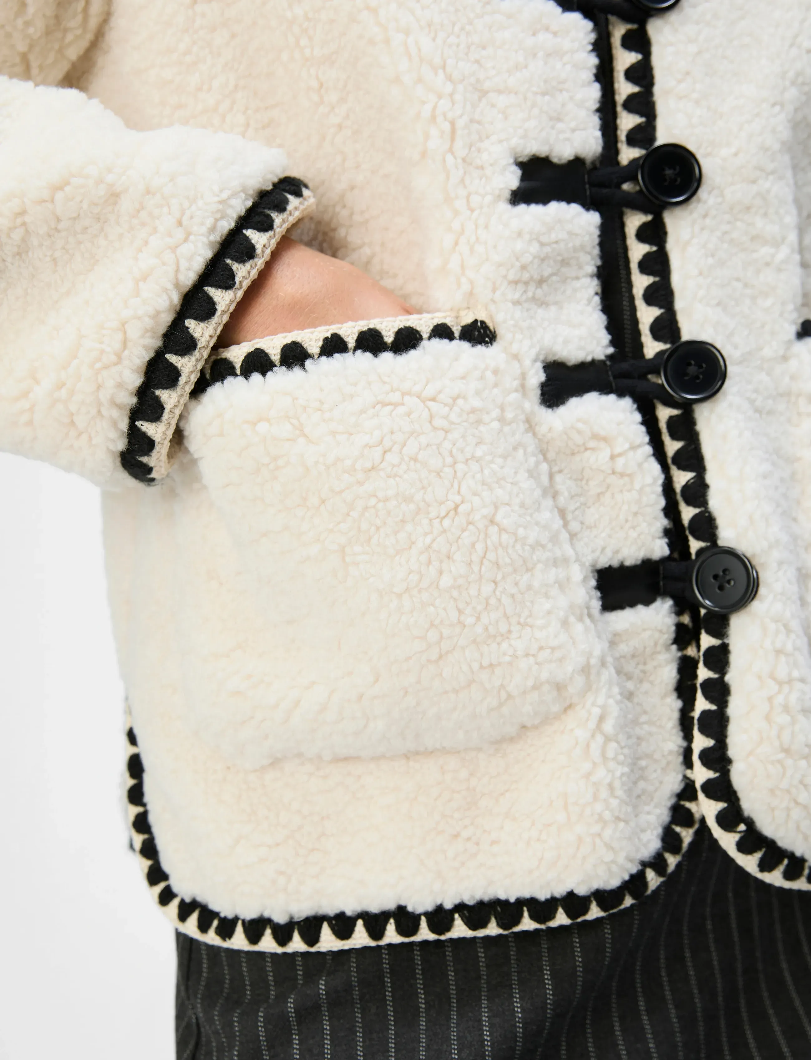 Object - OBJPAULINE JACKET 134 - overtøj - white sand - 5