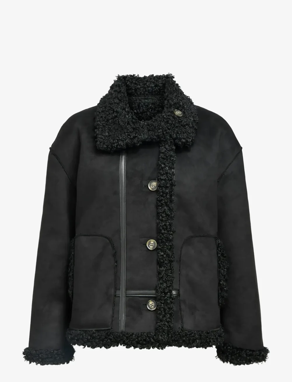 Object - OBJOAKLYN RE JACKET NOOS - nahktagid - black - 1