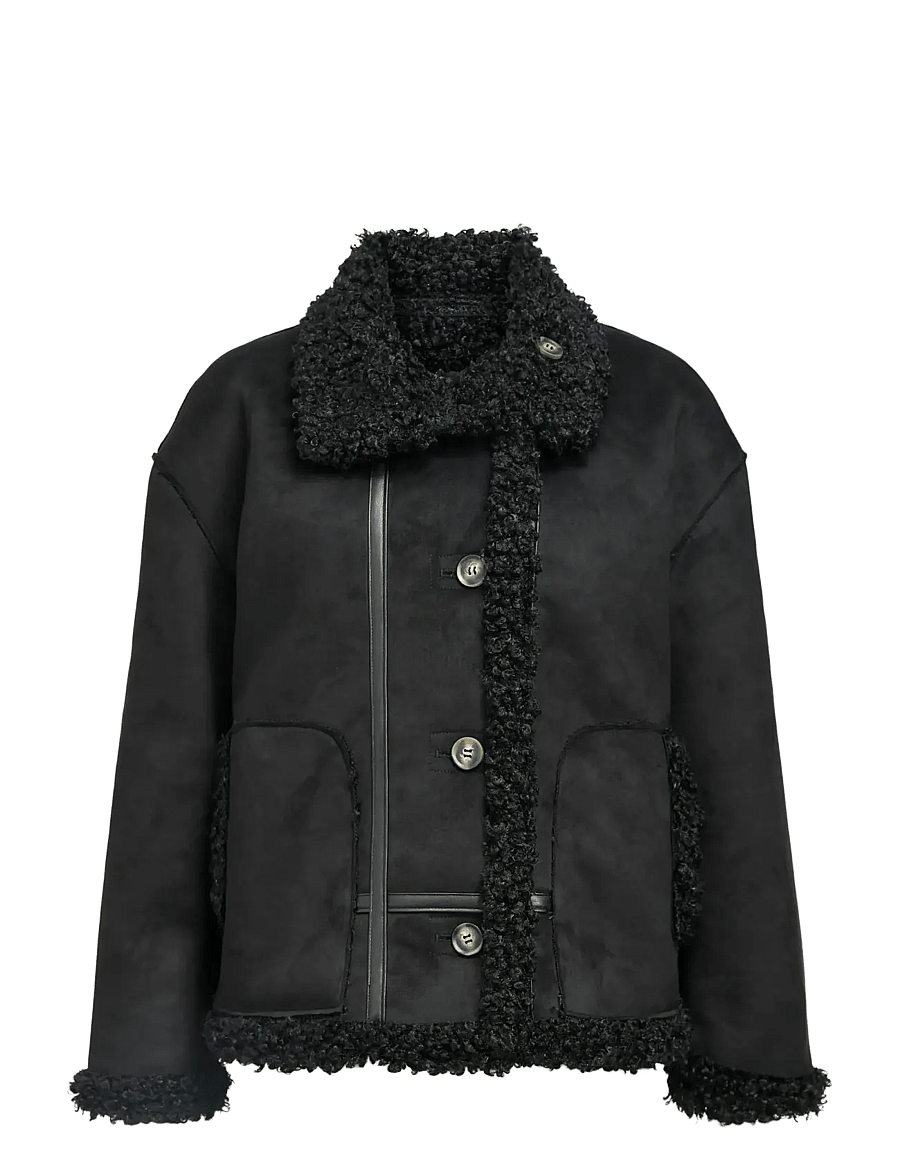 Object - OBJOAKLYN RE JACKET NOOS - frühlingsjacken - black - 1