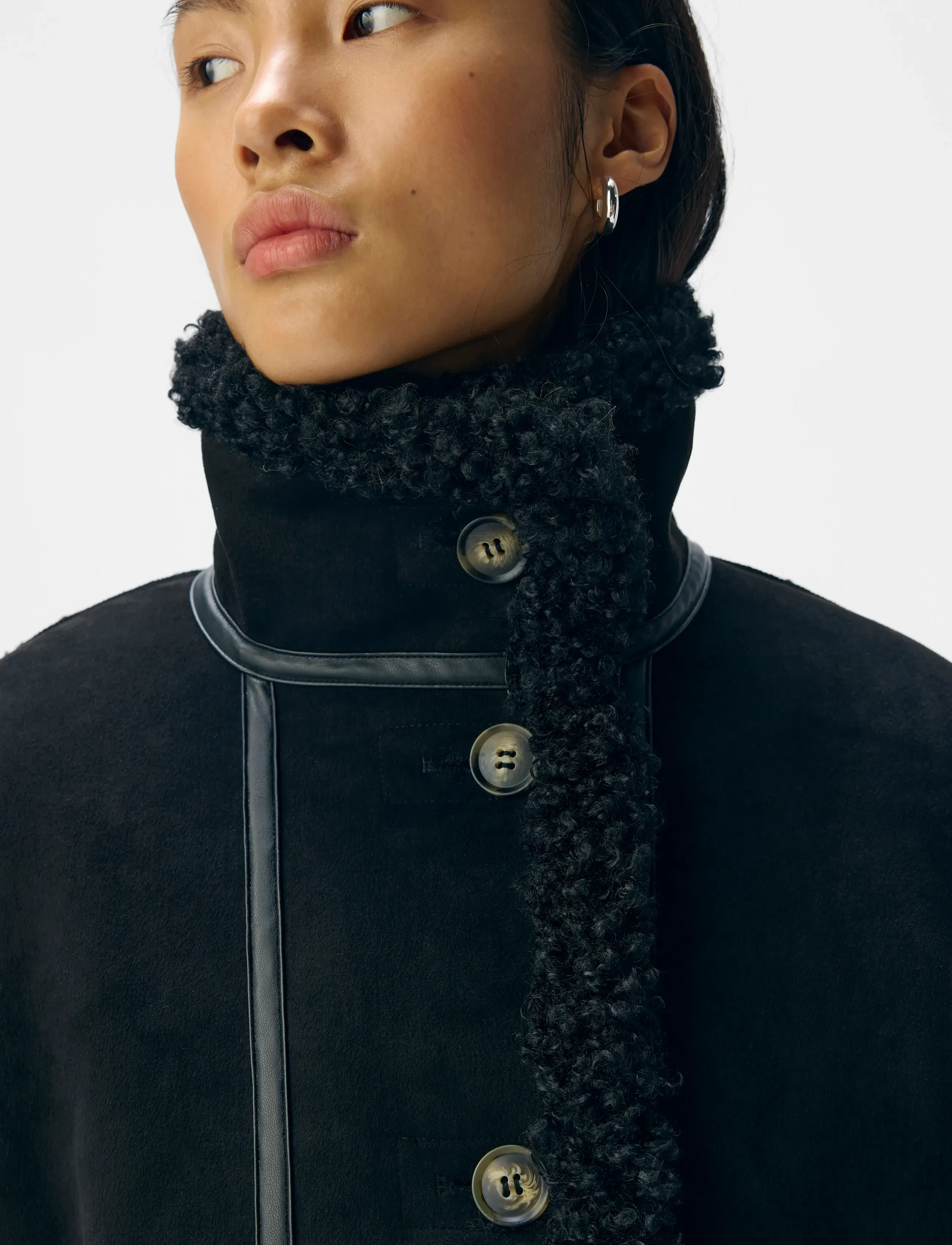 Object - OBJOAKLYN RE JACKET 135 - læderjakker - black - 3