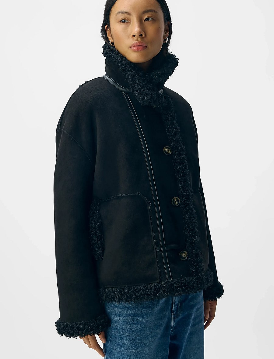 Object - OBJOAKLYN RE JACKET NOOS - frühlingsjacken - black - 5