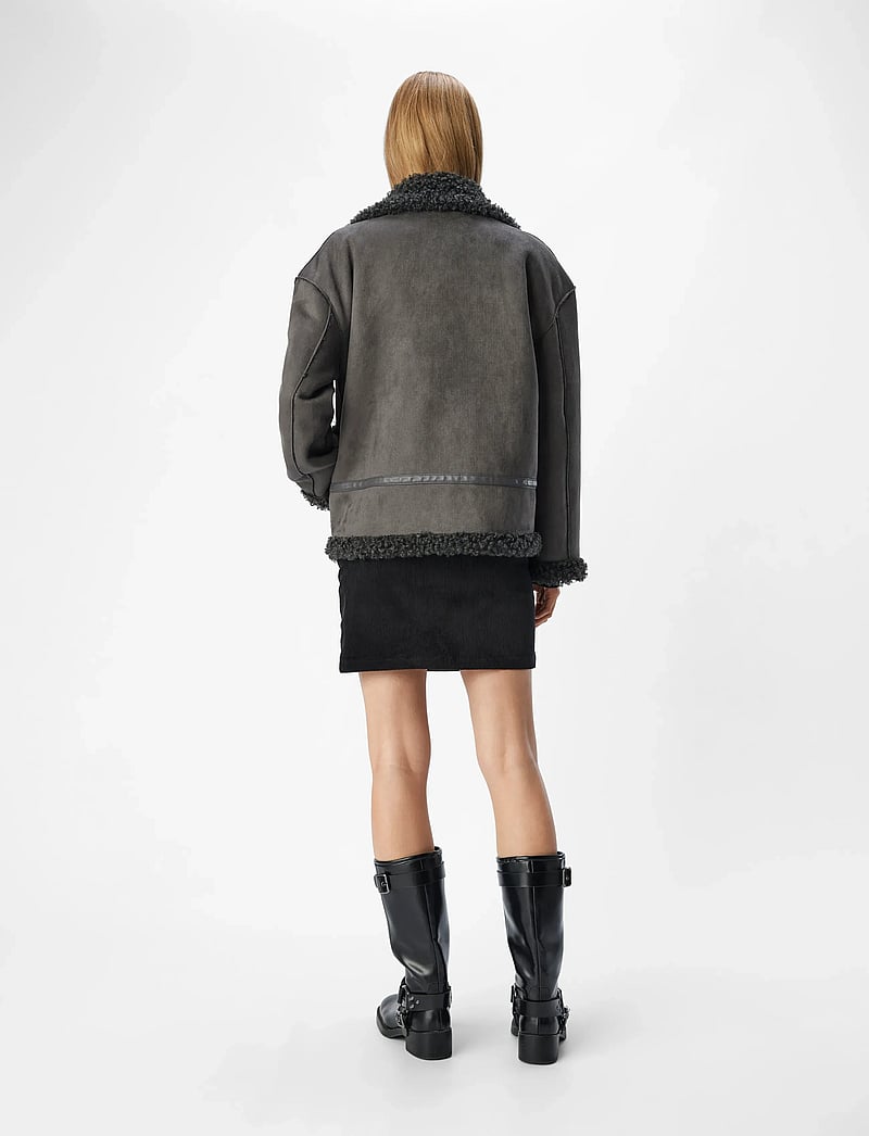 Object - OBJOAKLYN RE JACKET 135 - frühlingsjacken - dark grey melange - 2