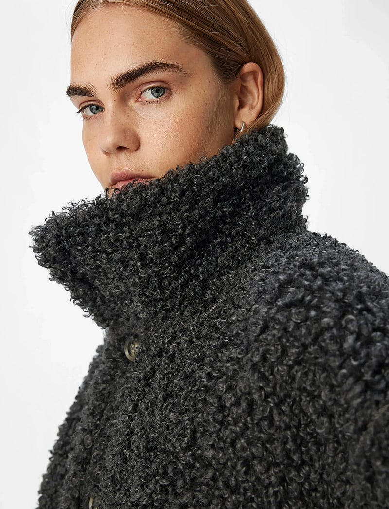 Object - OBJOAKLYN RE JACKET 135 - frühlingsjacken - dark grey melange - 5