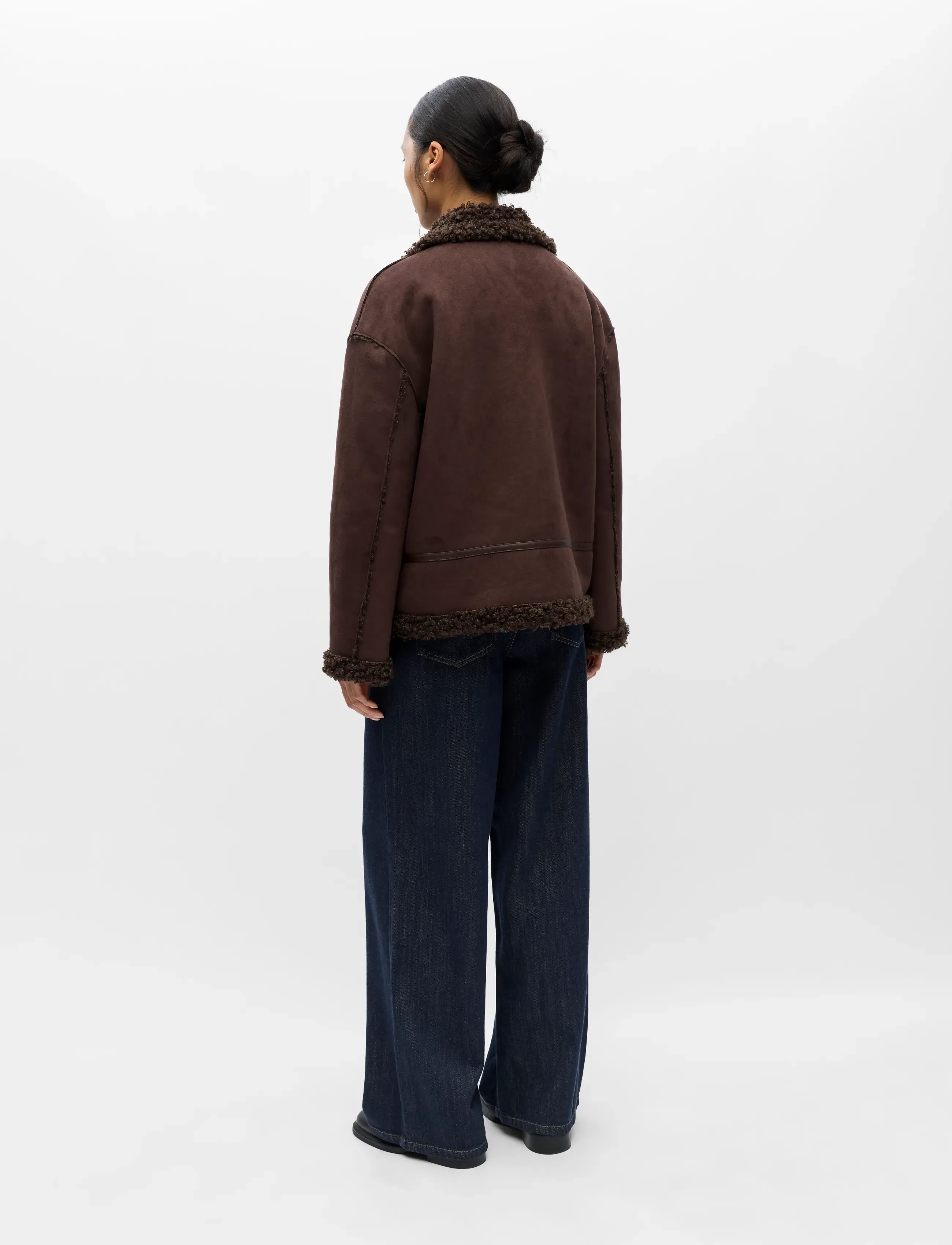 Object - OBJOAKLYN RE JACKET NOOS - lederjacken - seal brown - 3