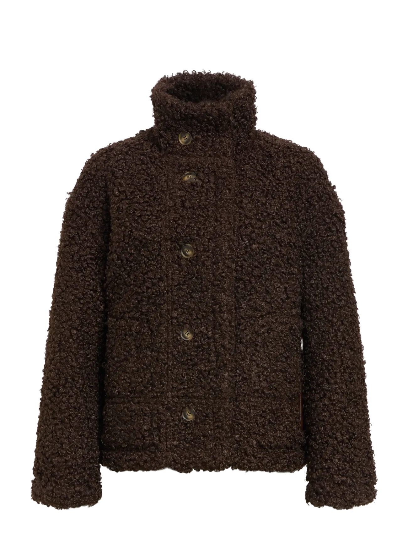 Object - OBJOAKLYN RE JACKET NOOS - lederjacken - seal brown - 2