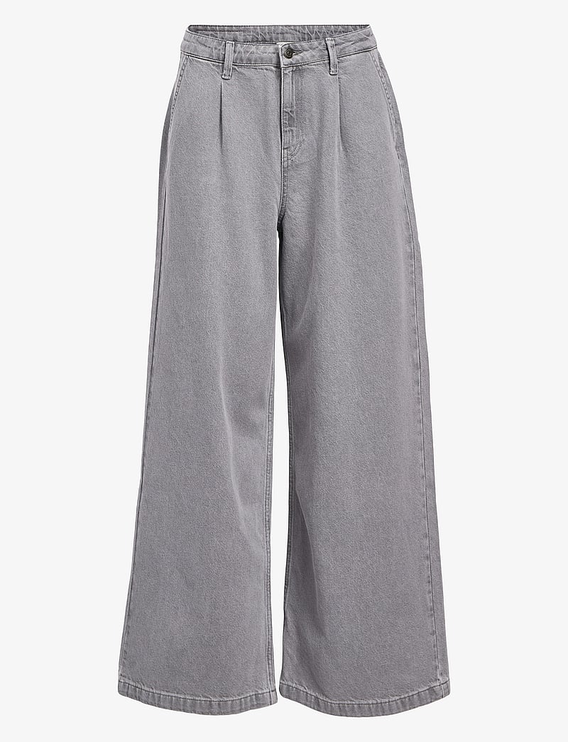 Object - OBJMOJI DENIM MW WIDE JEANS 135 - vida jeans - grey denim - 0