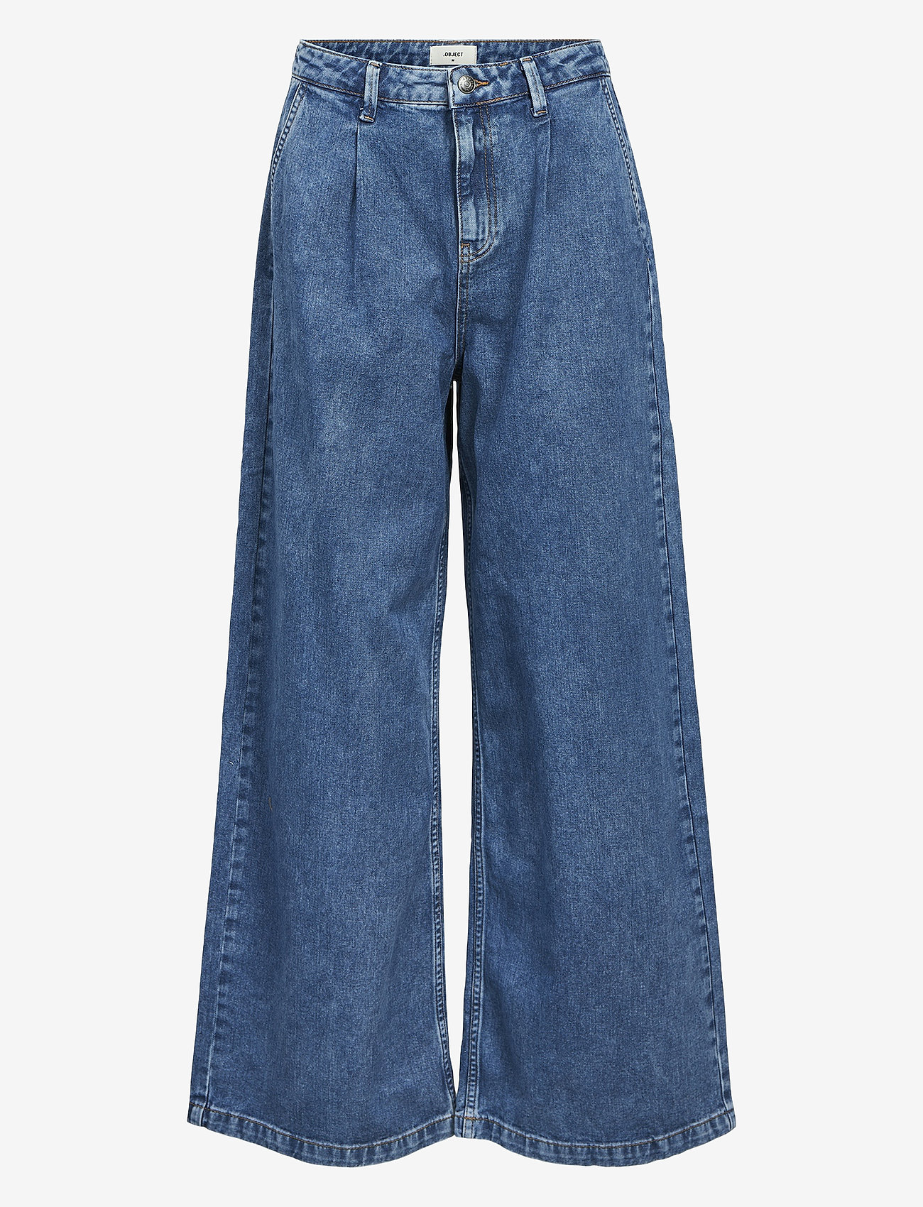 Object - OBJMOJI DENIM MW WIDE JEANS 135 - medium blue denim - 0
