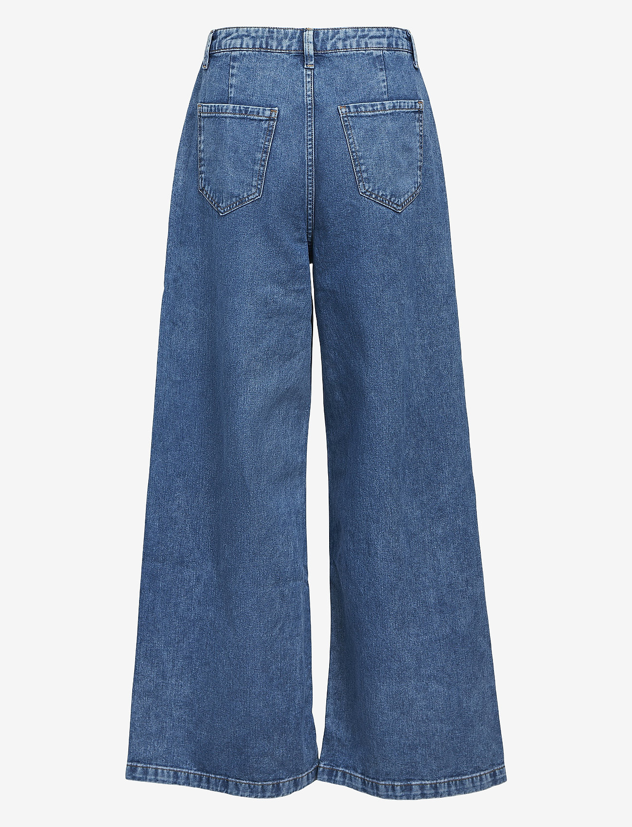 Object - OBJMOJI DENIM MW WIDE JEANS 135 - medium blue denim - 1