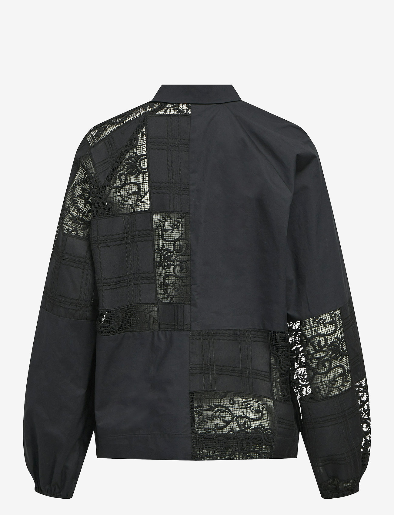 Object - OBJFALLON L/S RE SLEEVE SHIRT 135 - långärmade skjortor - black - 1