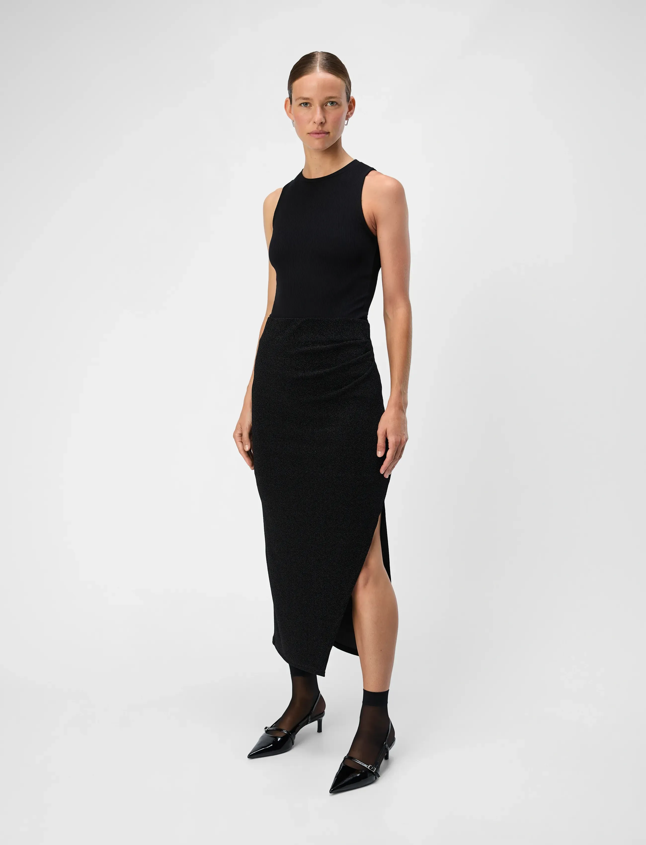 Object - OBJFILIPA SLM HW LONG SKIRT 135 - najniższe ceny - black - 3