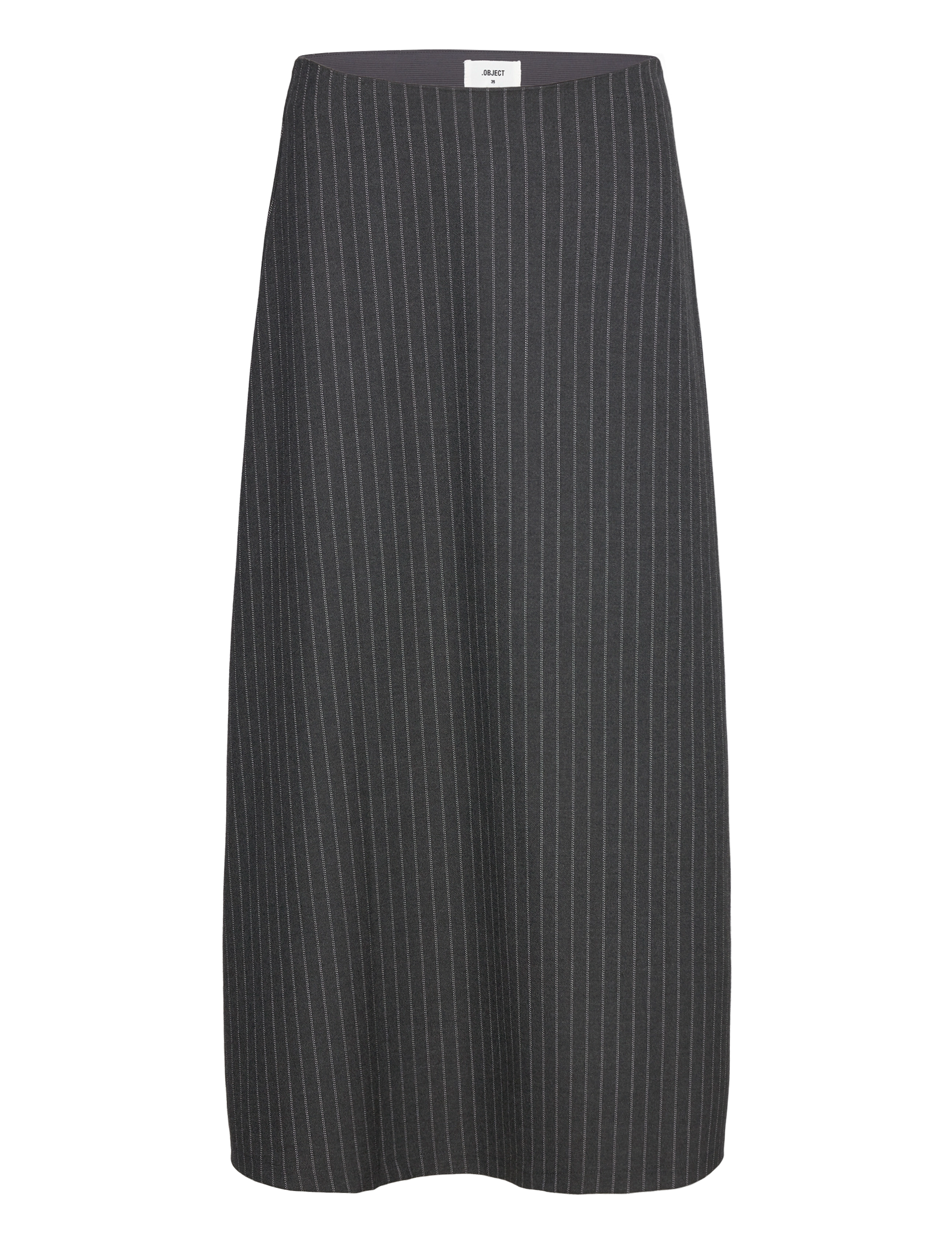 Object OBJLISA MW LONG VOLUME SKIRT AOP DIV - Maksiseelikud - DARK GREY MELANGE / grey