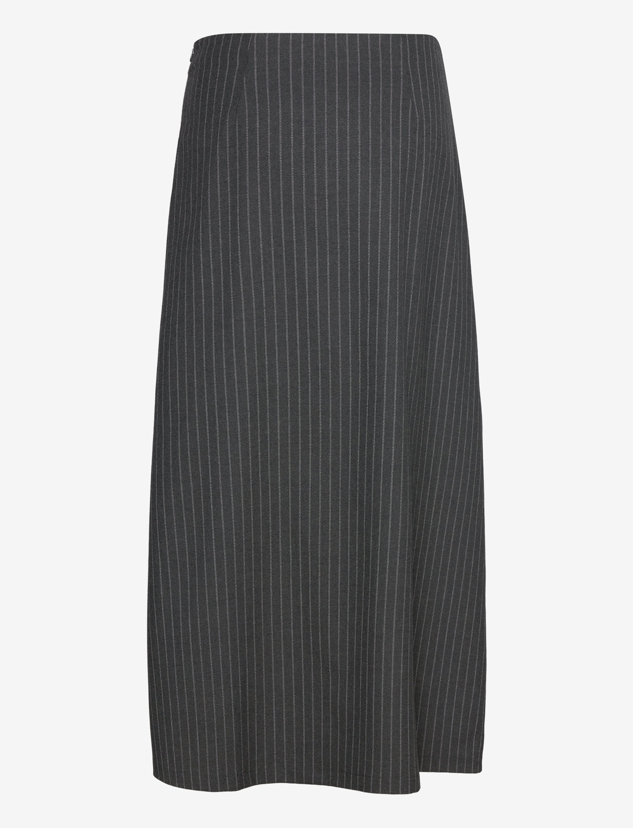 Object - OBJLISA MW LONG VOLUME SKIRT AOP DIV - maxi röcke - dark grey melange - 1
