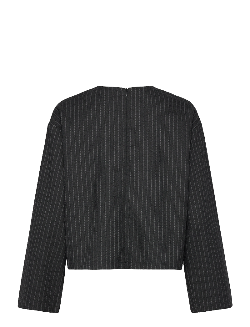 Object - OBJLISA LO L/S TOP AOP DIV - pikkade varrukatega alussärgid - dark grey melange - 1