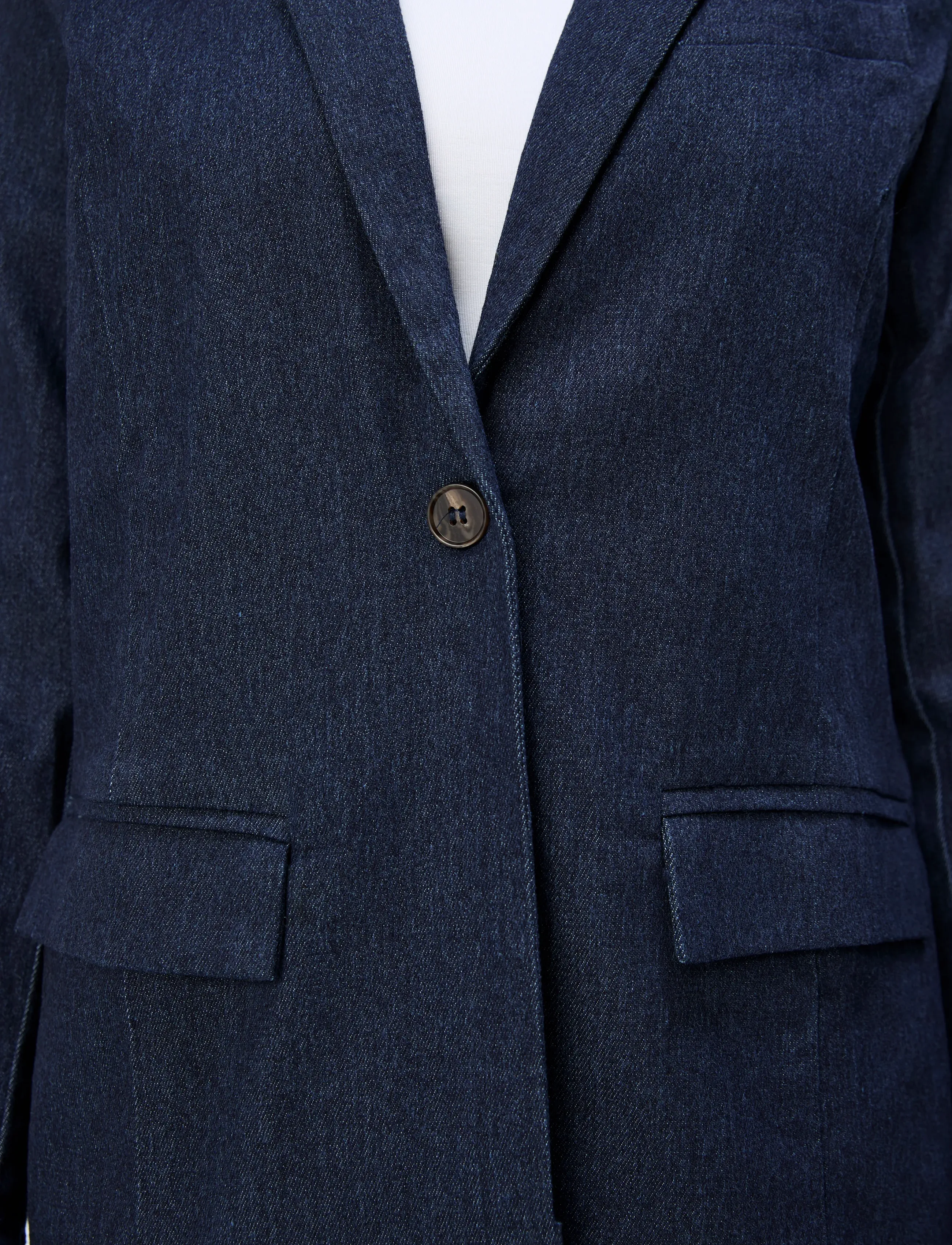 Object - OBJJUNE RE LS DENIM BLAZER E DIV - einreihige blazer - dark blue denim - 4