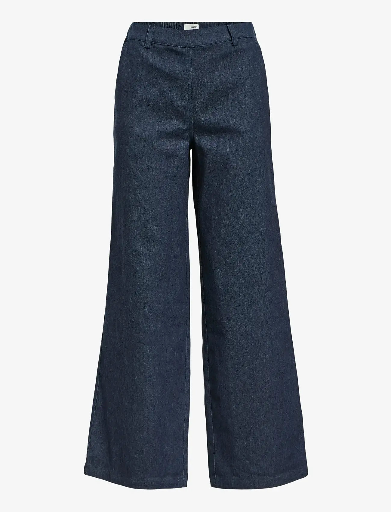 Object - OBJJUNE WIDE DENIM PANTS E DIV - hosen mit weitem bein - dark blue denim - 0