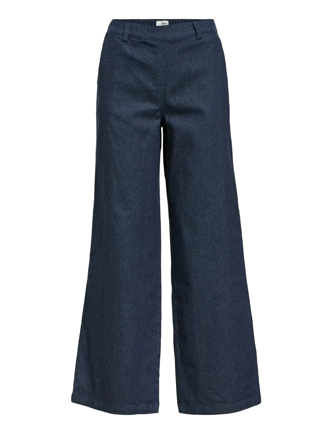 Object OBJJUNE WIDE DENIM PANTS E DIV - Jeans - DARK BLUE DENIM / navy