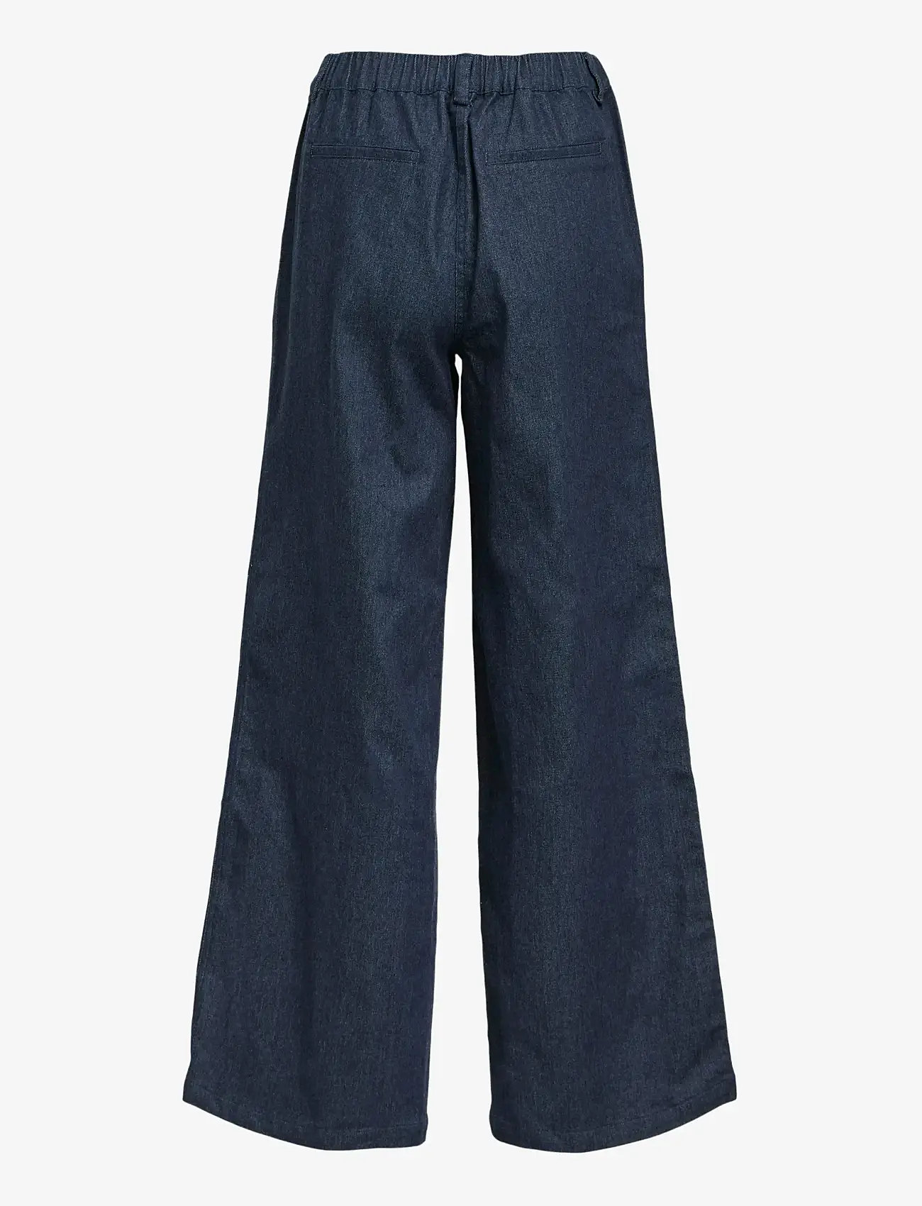 Object - OBJJUNE WIDE DENIM PANTS E DIV - hosen mit weitem bein - dark blue denim - 1