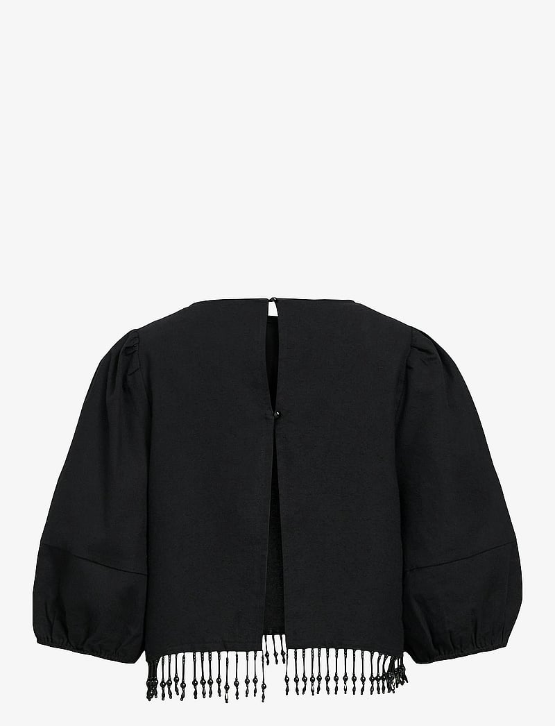 Object - OBJFREJA 2/4 CROPPED TOP 136 - crop tops - black - 1