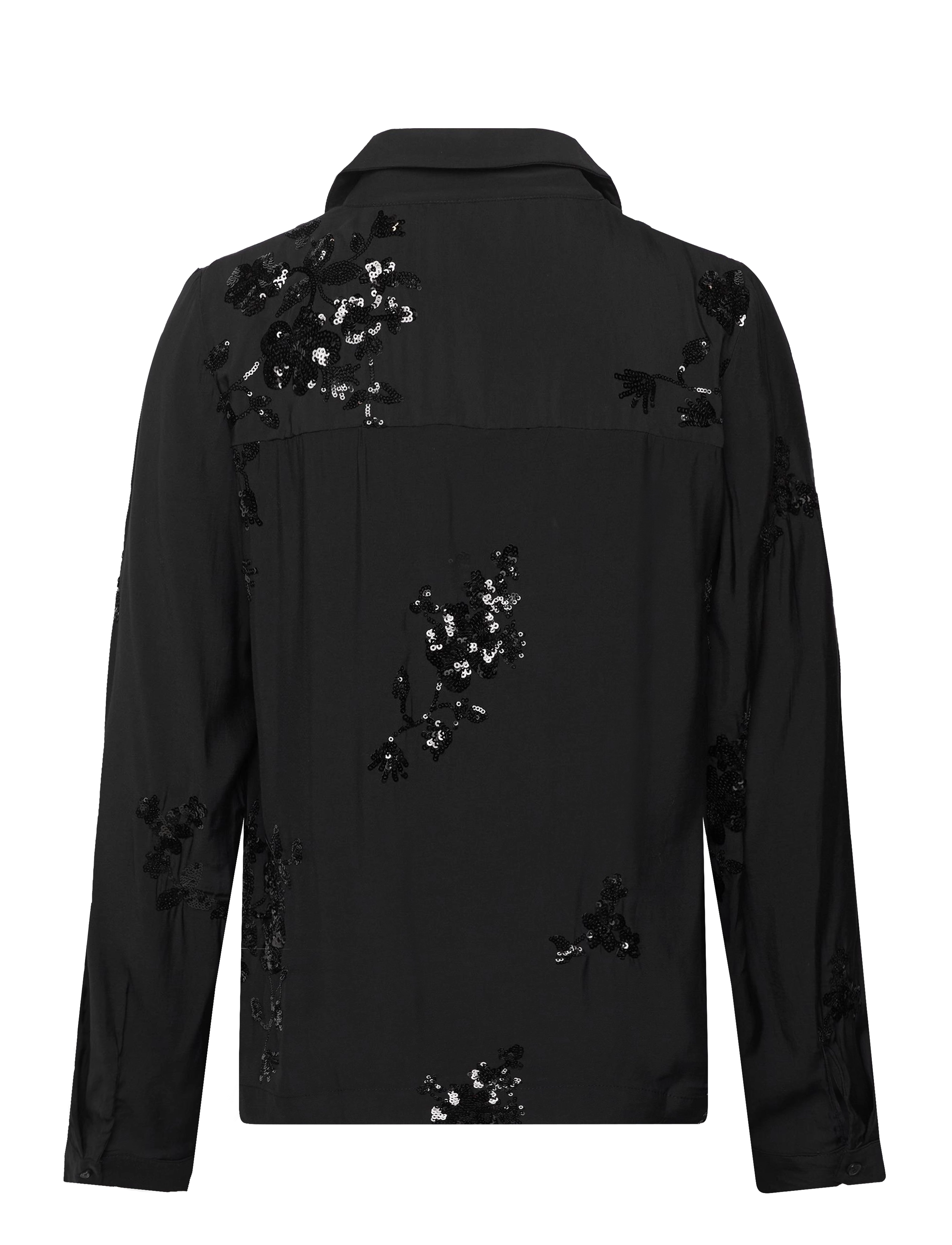 Object - OBJSIMONE RE L/S SHIRT 136 - pikkade varrukatega särgid - black - 2