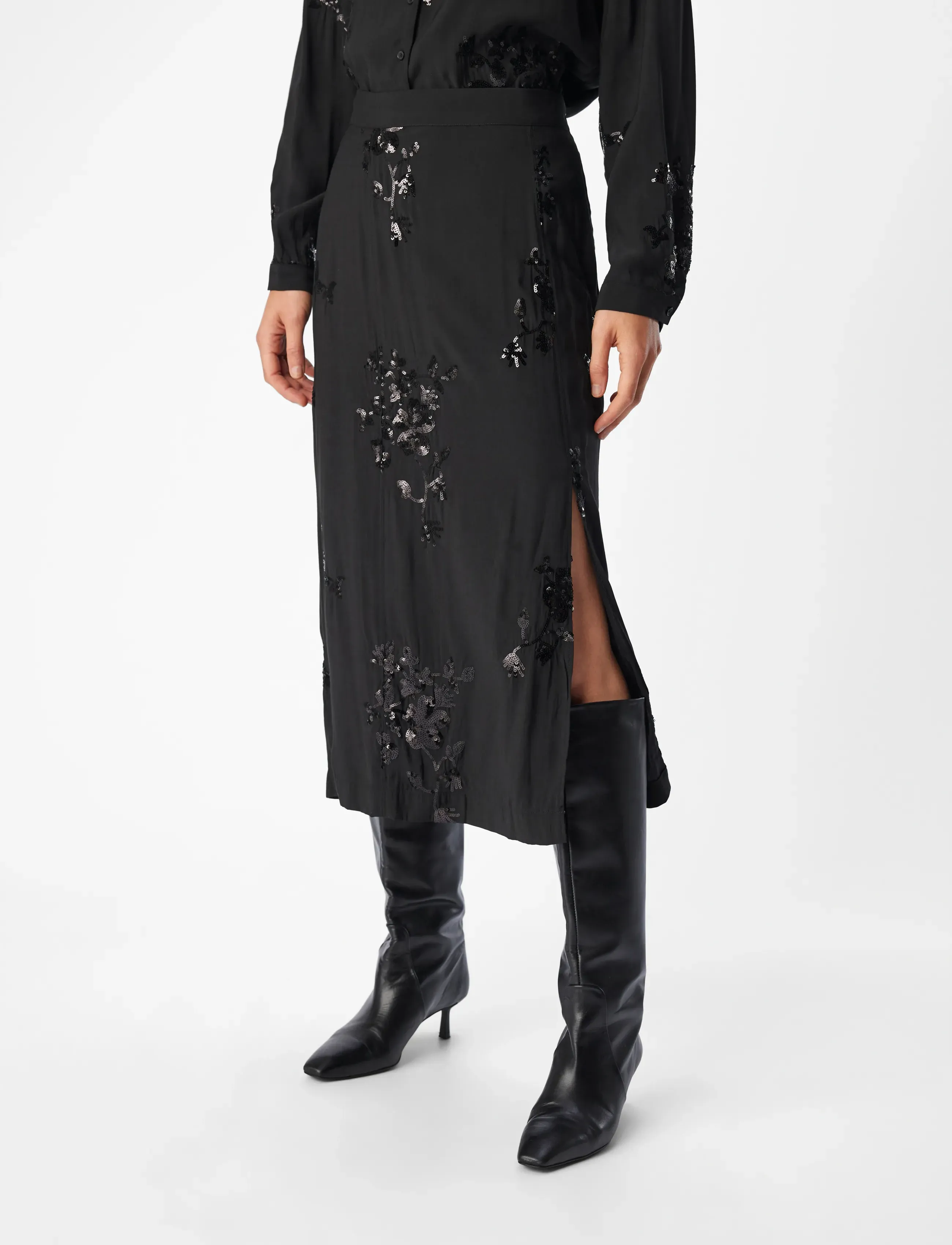 Object OBJSIMONE RE HW SKIRT 136 - Röcke - BLACK / black