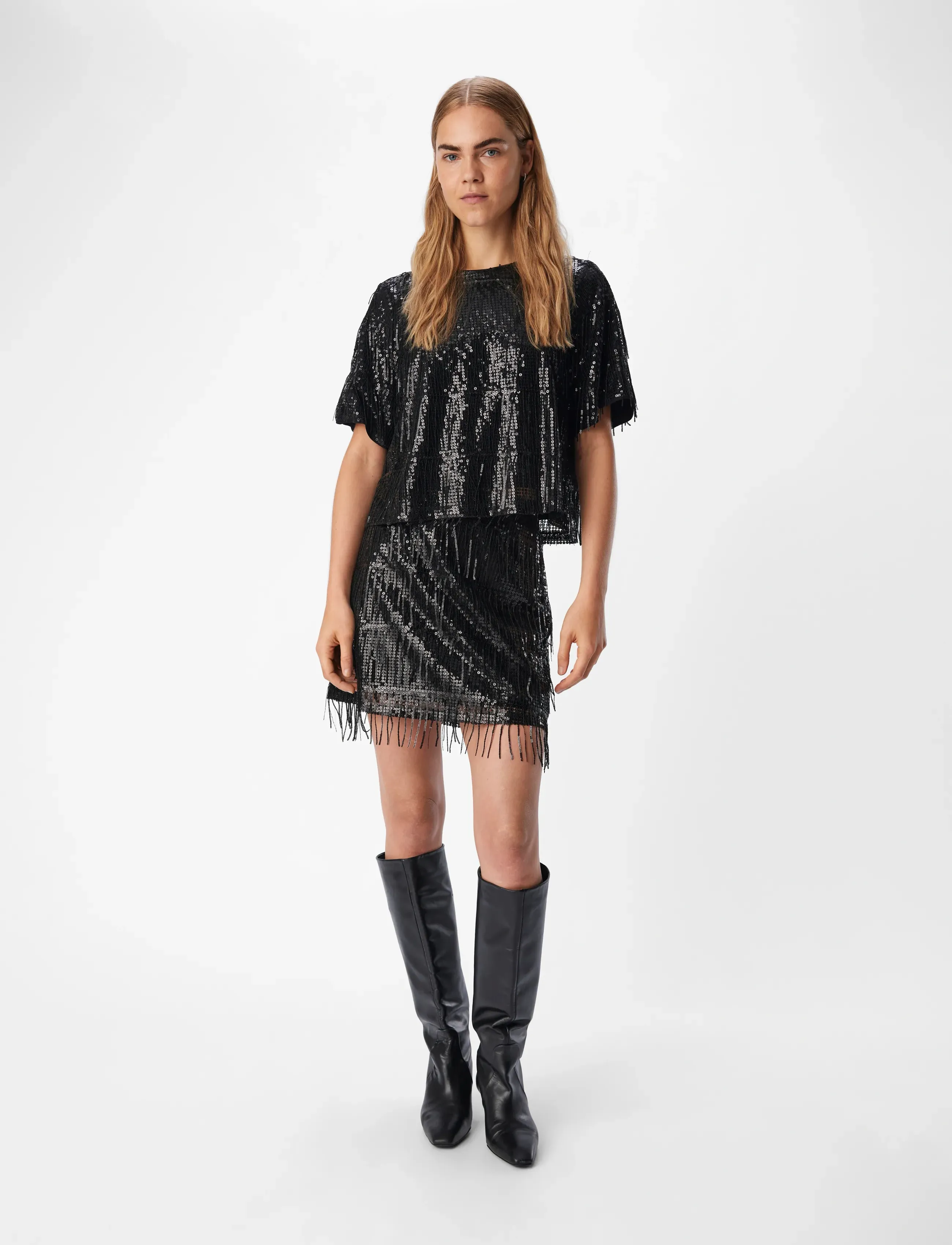 Object - OBJTELLA HW SKIRT 136 - kurze röcke - black - 4