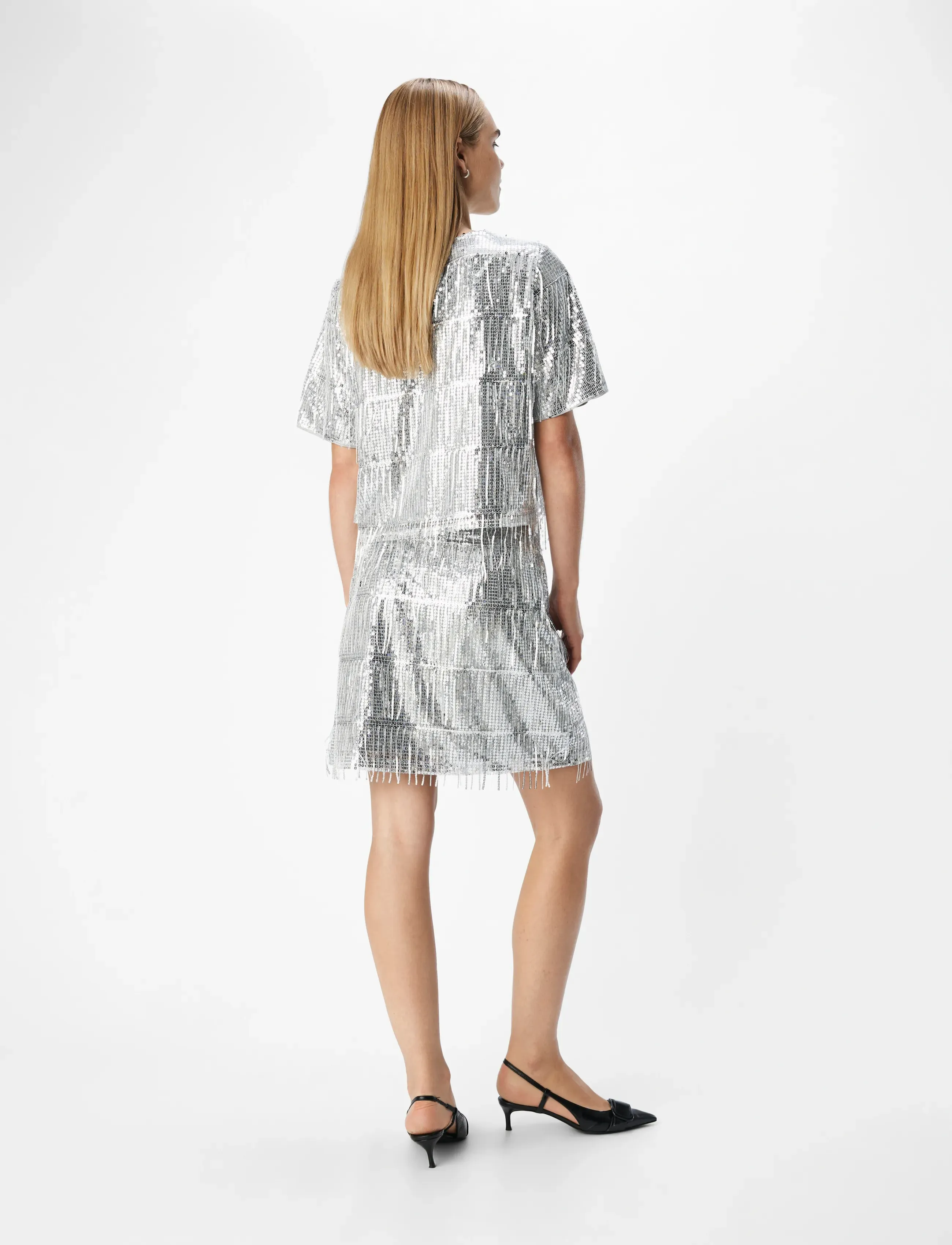 Object - OBJTELLA HW SKIRT 136 - miniseelikud - silver - 3