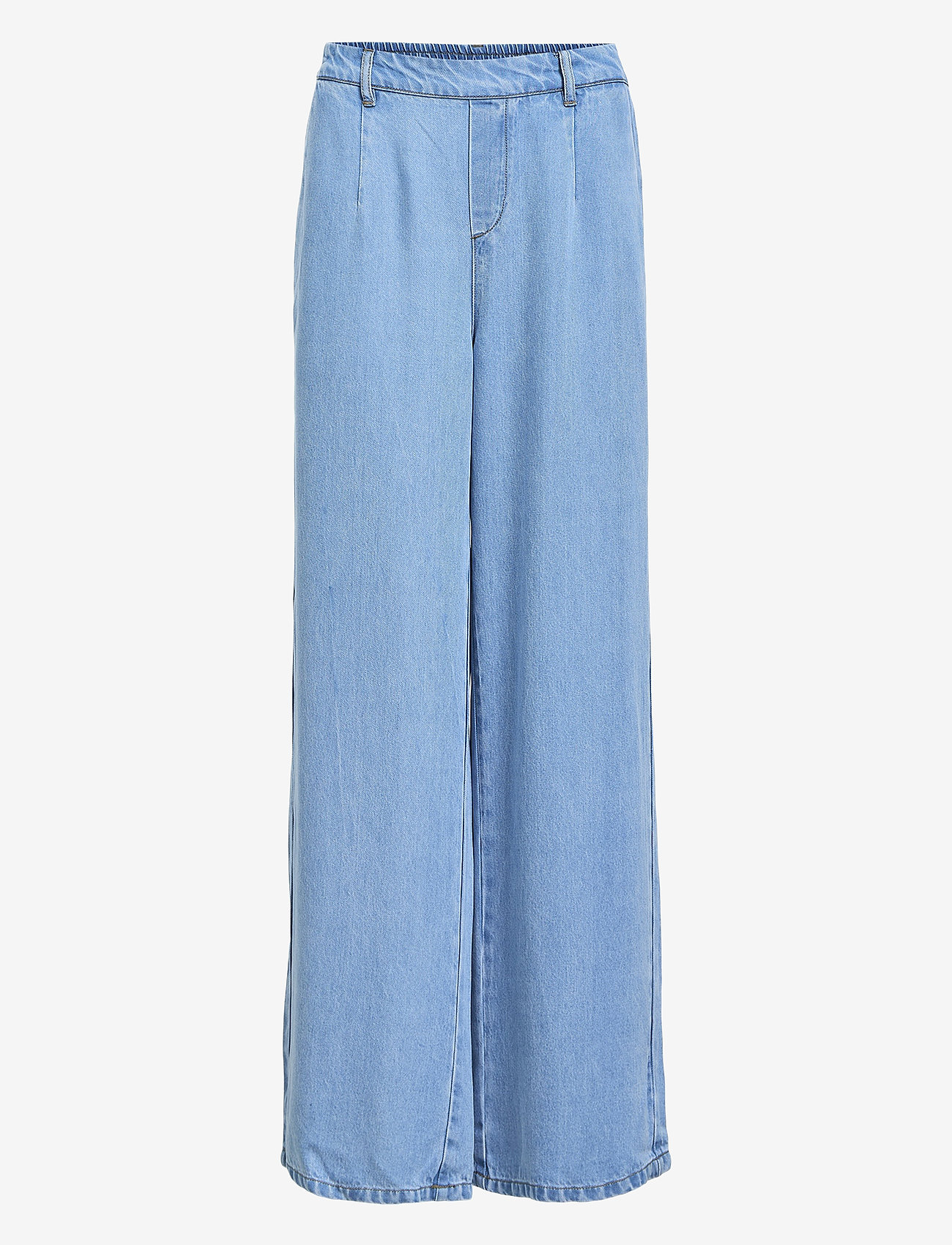 Object - OBJFRAME LISA WIDE MW PANT NOOS - hosen mit weitem bein - light blue denim - 0