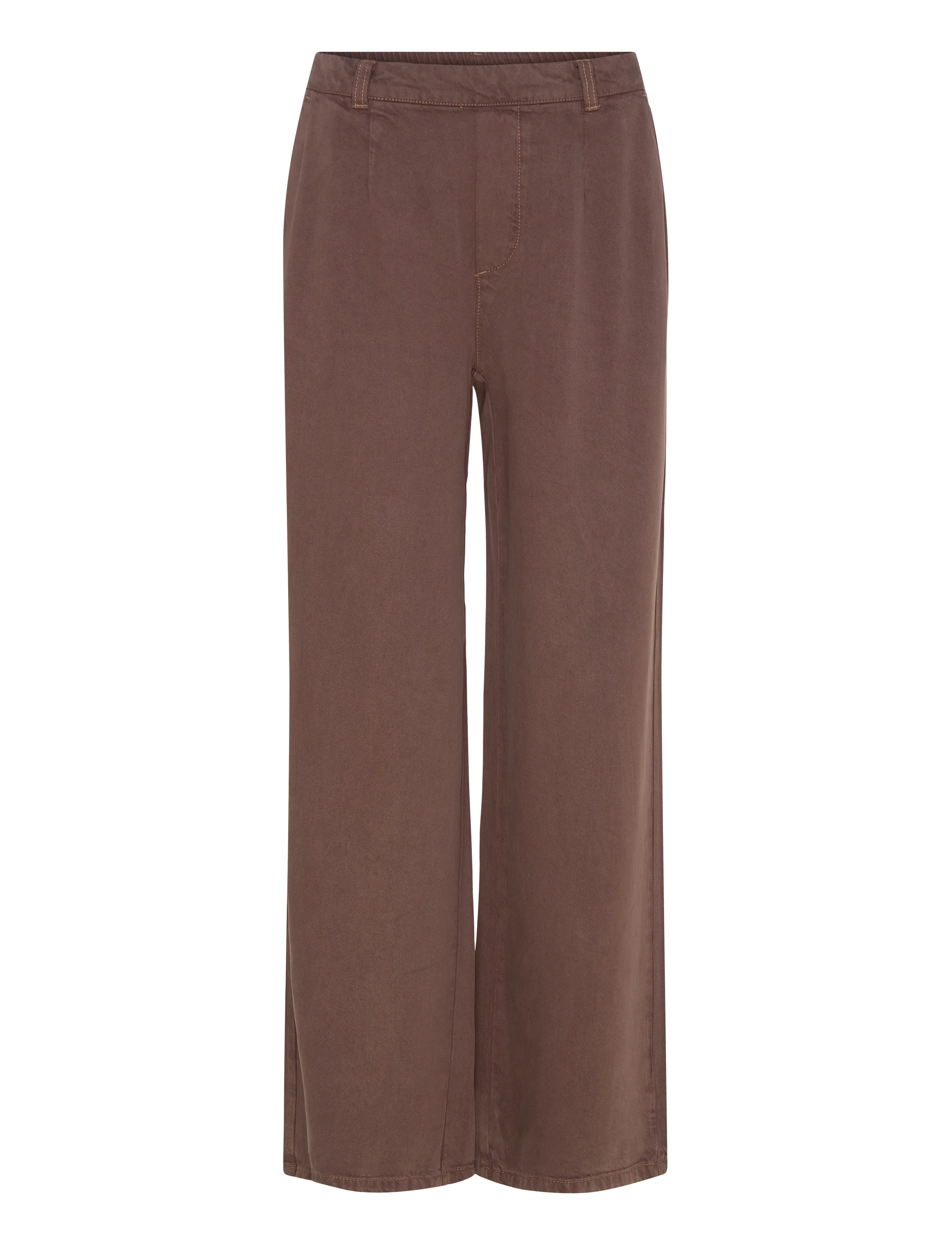 Object OBJFRAME LISA WIDE MW PANT NOOS - Jeans - SEAL BROWN / brown
