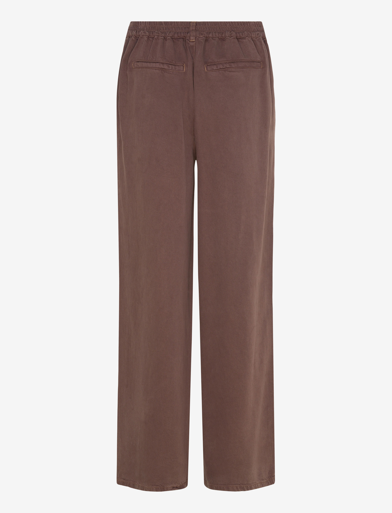 Object - OBJFRAME LISA WIDE MW PANT NOOS - brede jeans - seal brown - 1