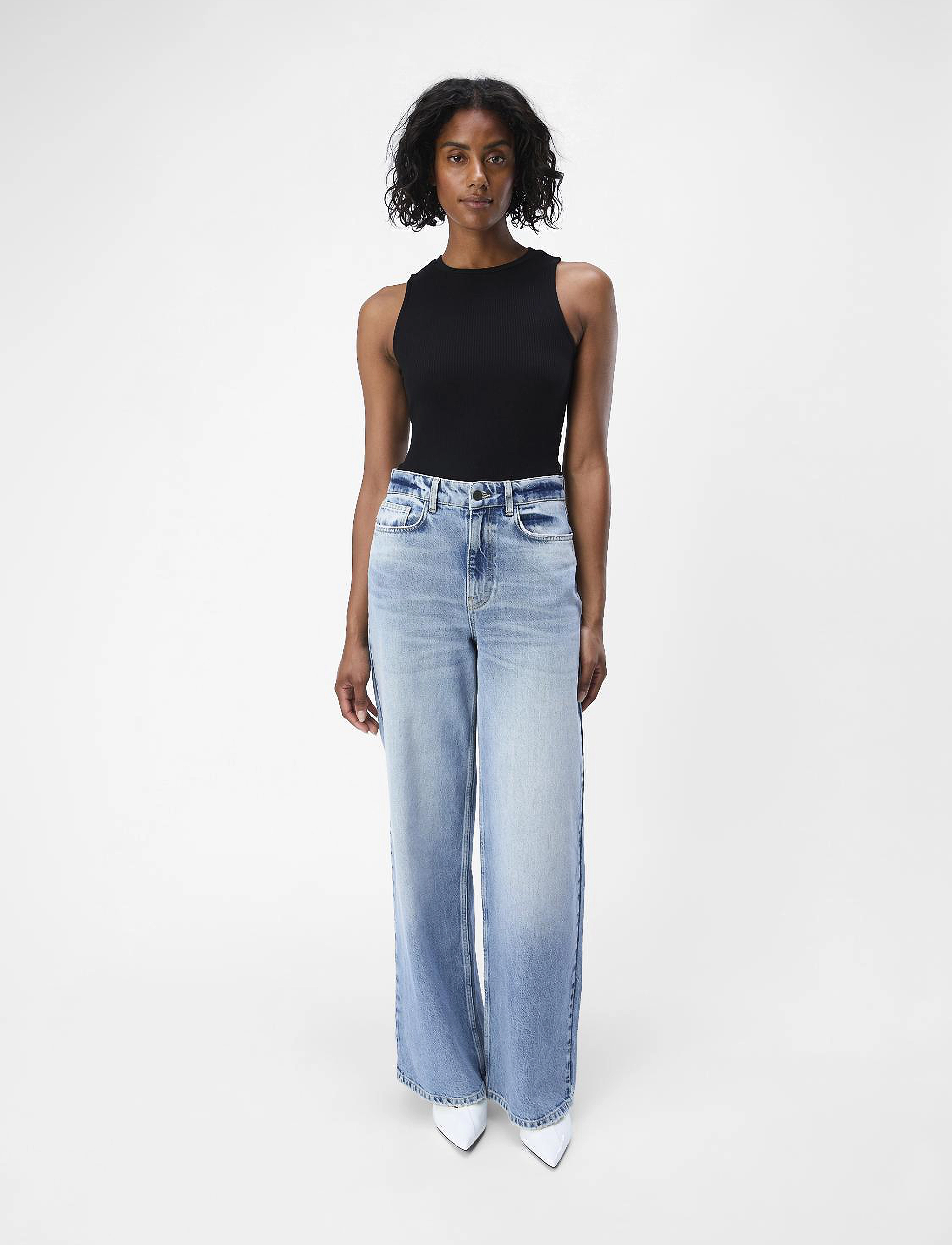 Object - OBJNIA BEATE HW JEANS NOOS - medium blue denim - 4