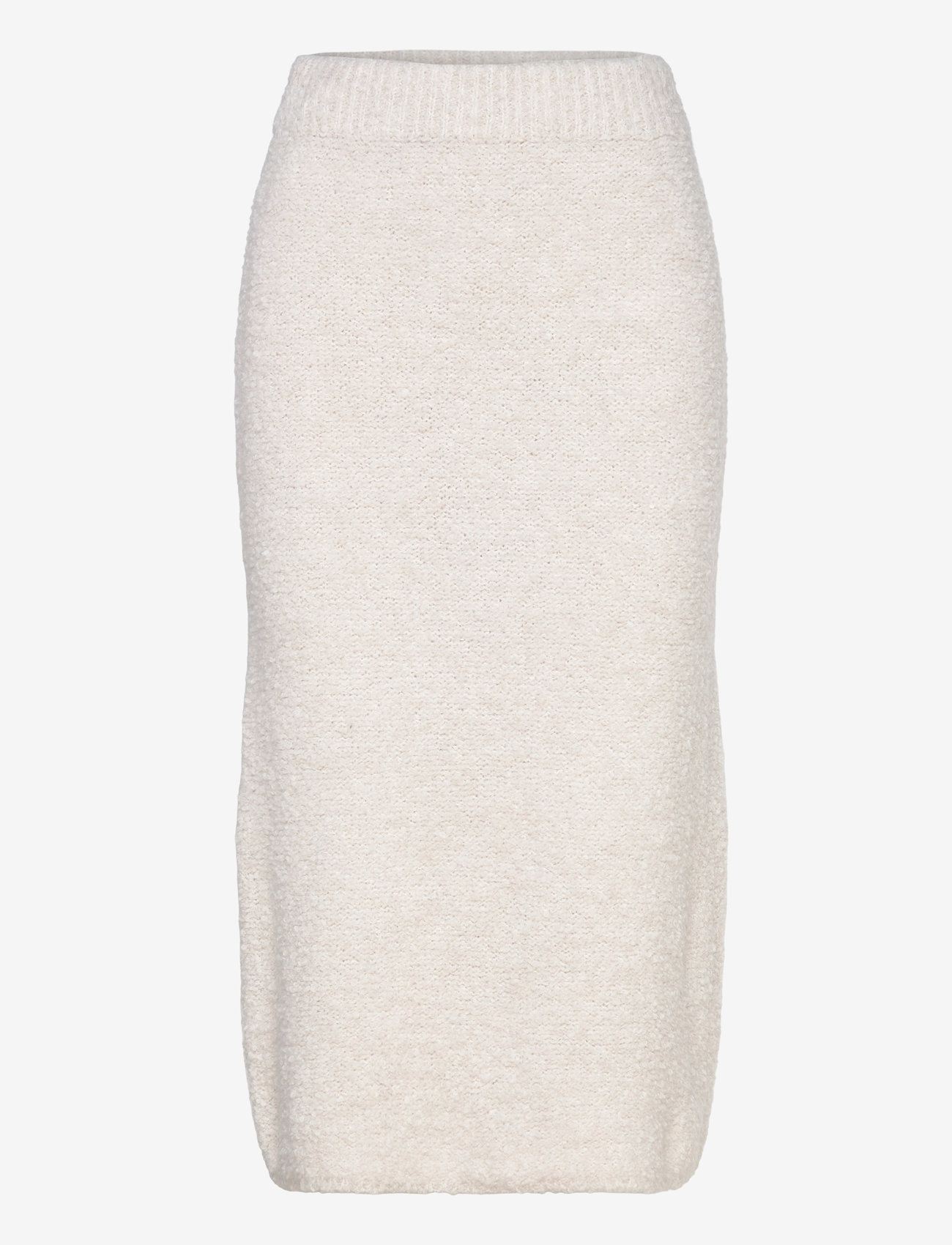 Object - OBJTOLATYA KNIT MIDI SKIRT 135 - strickröcke - white sand - 0