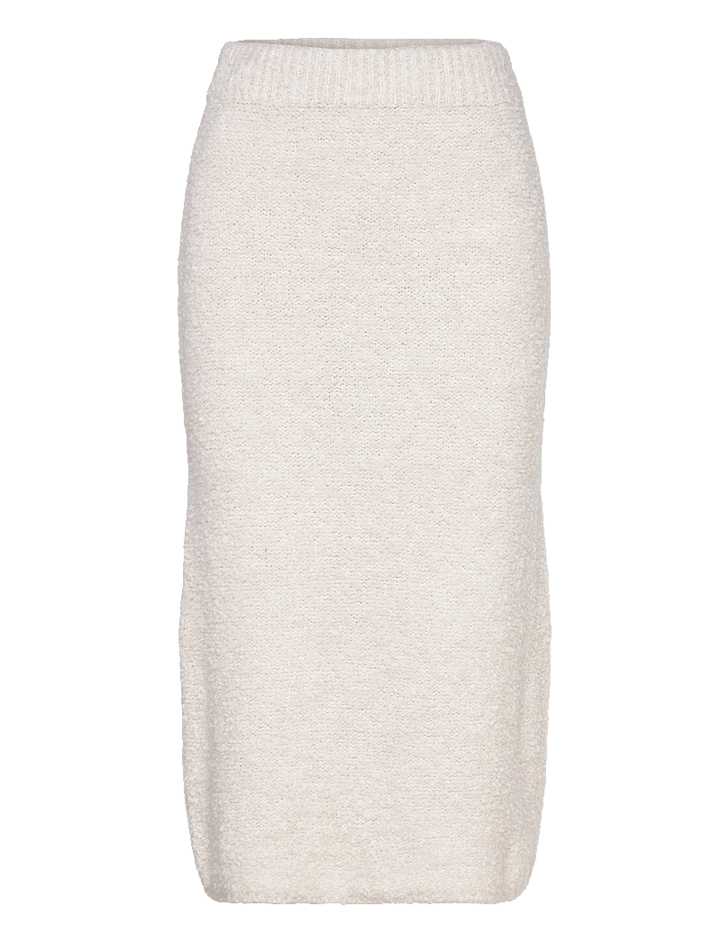 Object - OBJTOLATYA KNIT MIDI SKIRT 135 - strickröcke - white sand - 0