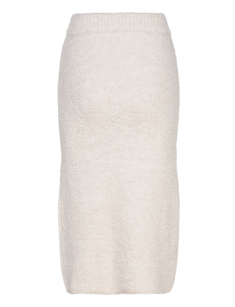 Object - OBJTOLATYA KNIT MIDI SKIRT 135 - strickröcke - white sand - 1
