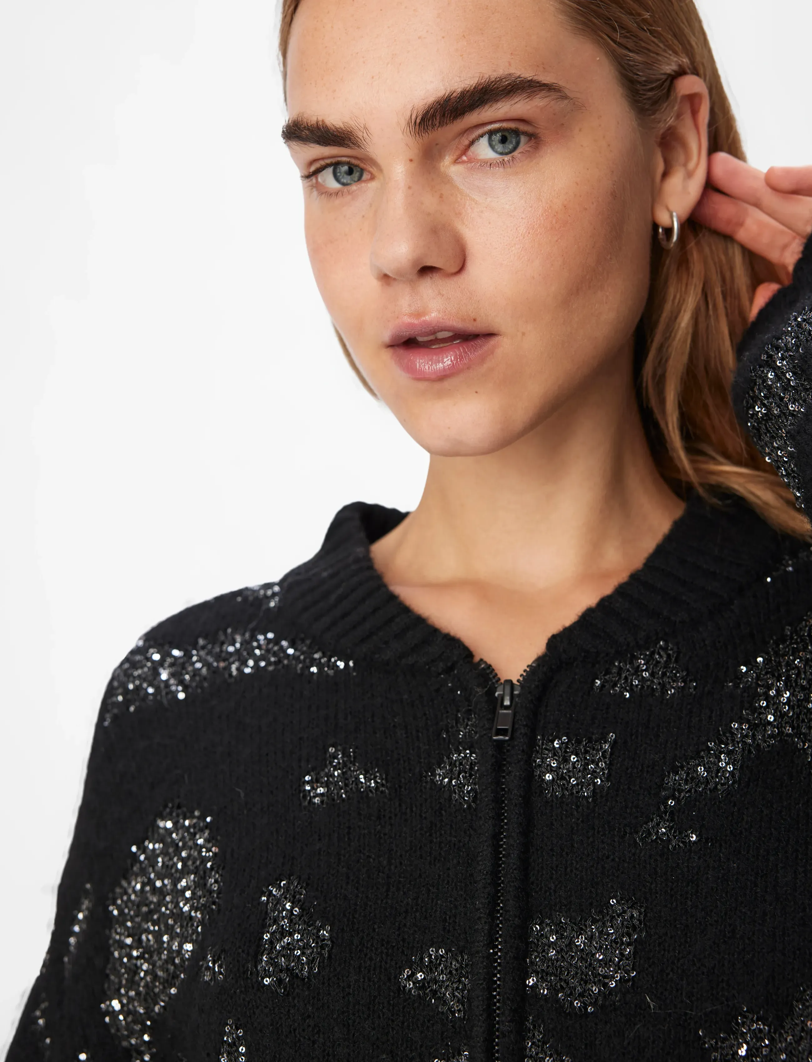 Object - OBJALORA KNIT RE L/S CARDIGAN 135 - cardigans - black - 5