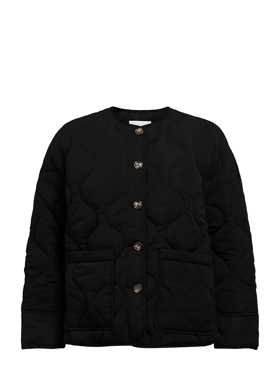 Object - OBJALLIE LS LO QUILTED JACKET NOOS - steppjacken - black - 1