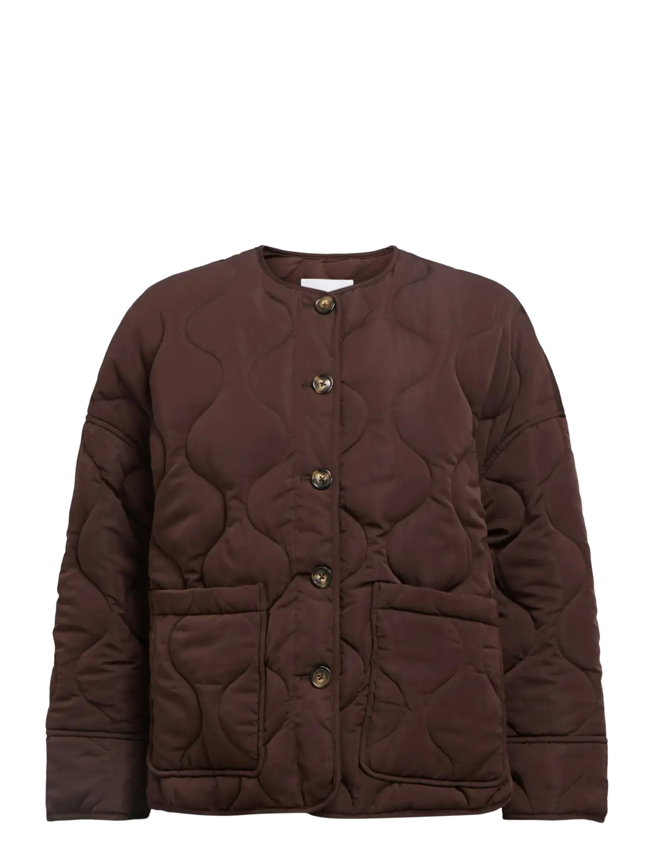 OBJECT Objallie Ls Lo Quilted Jacke Noos Braun - 40 - Damen
