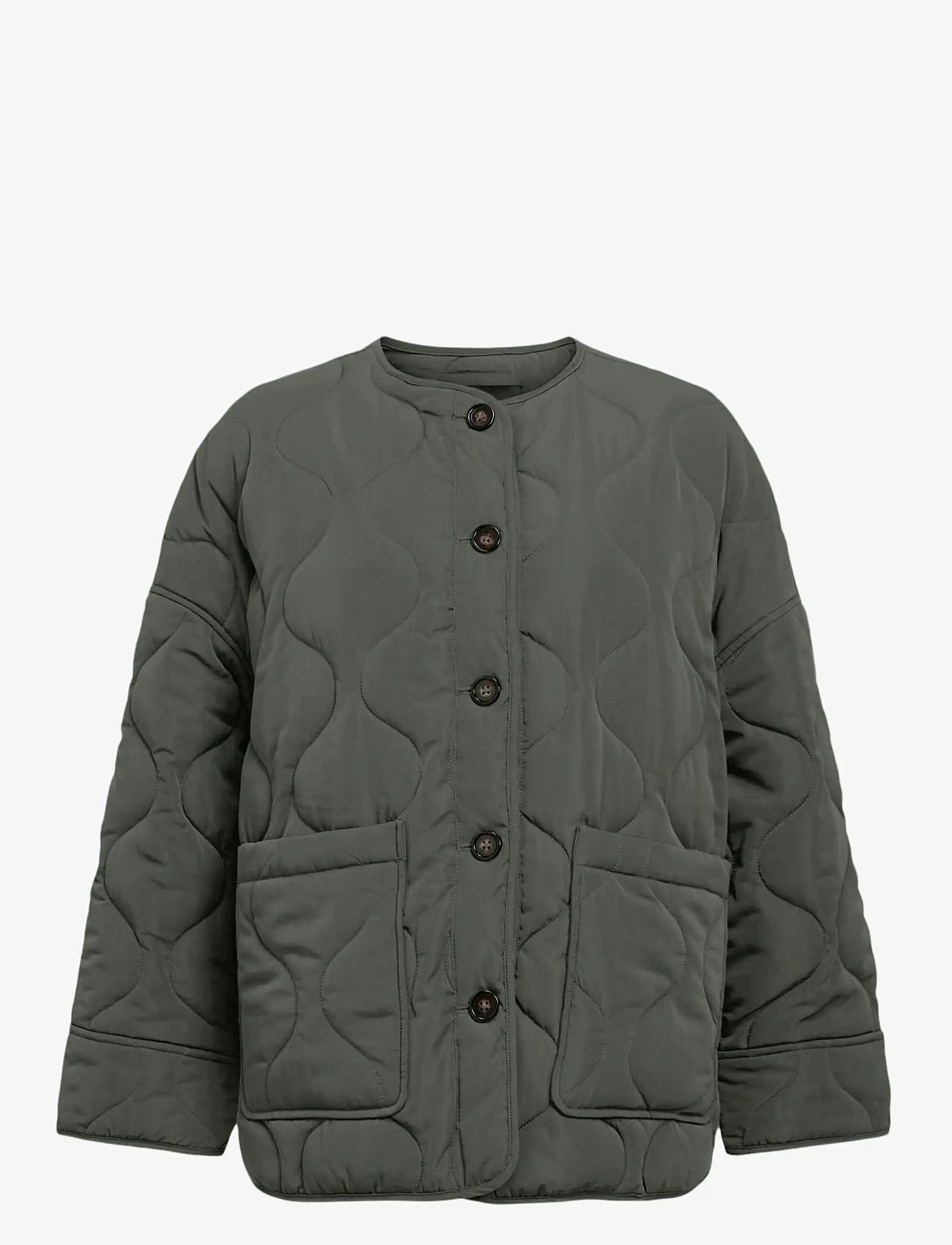 Object - OBJALLIE LS LO QUILTED JACKET NOOS - efterårsjakker - kambaba - 1