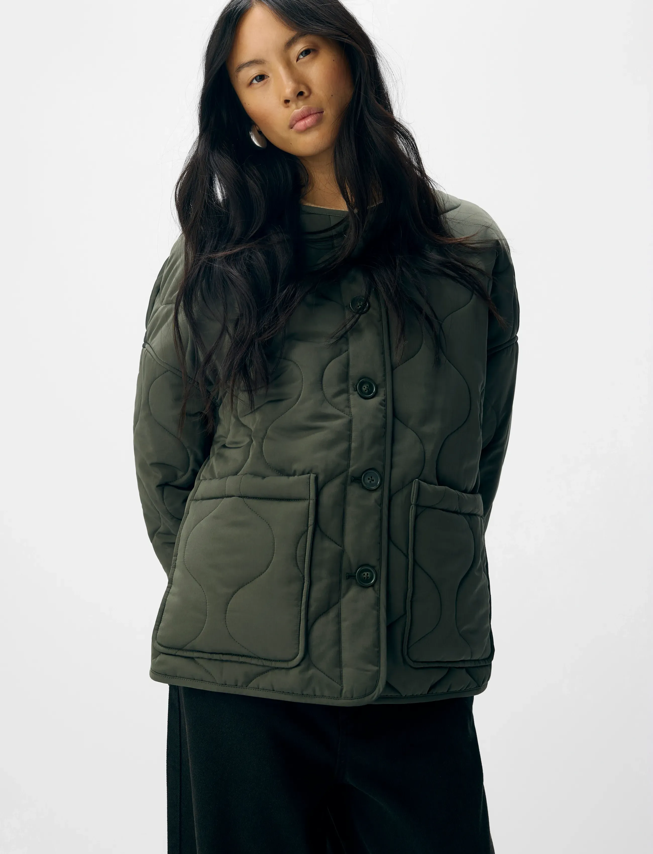 OBJECT Objallie Ls Lo Quilted Jacket Noos dunjackor dam – bild 3